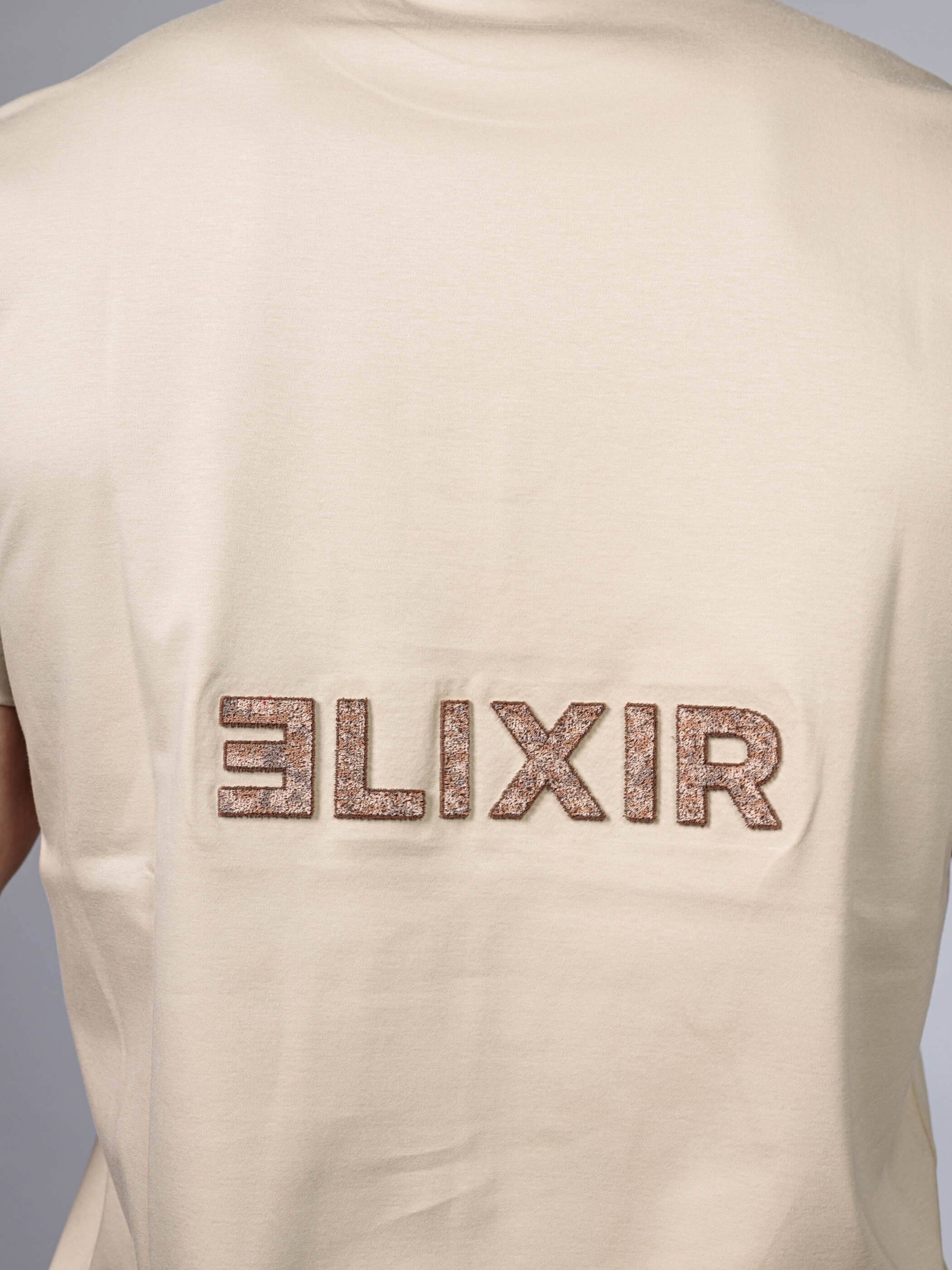 חולצת טישירט קצרה אליקסיר Back Logo גברים