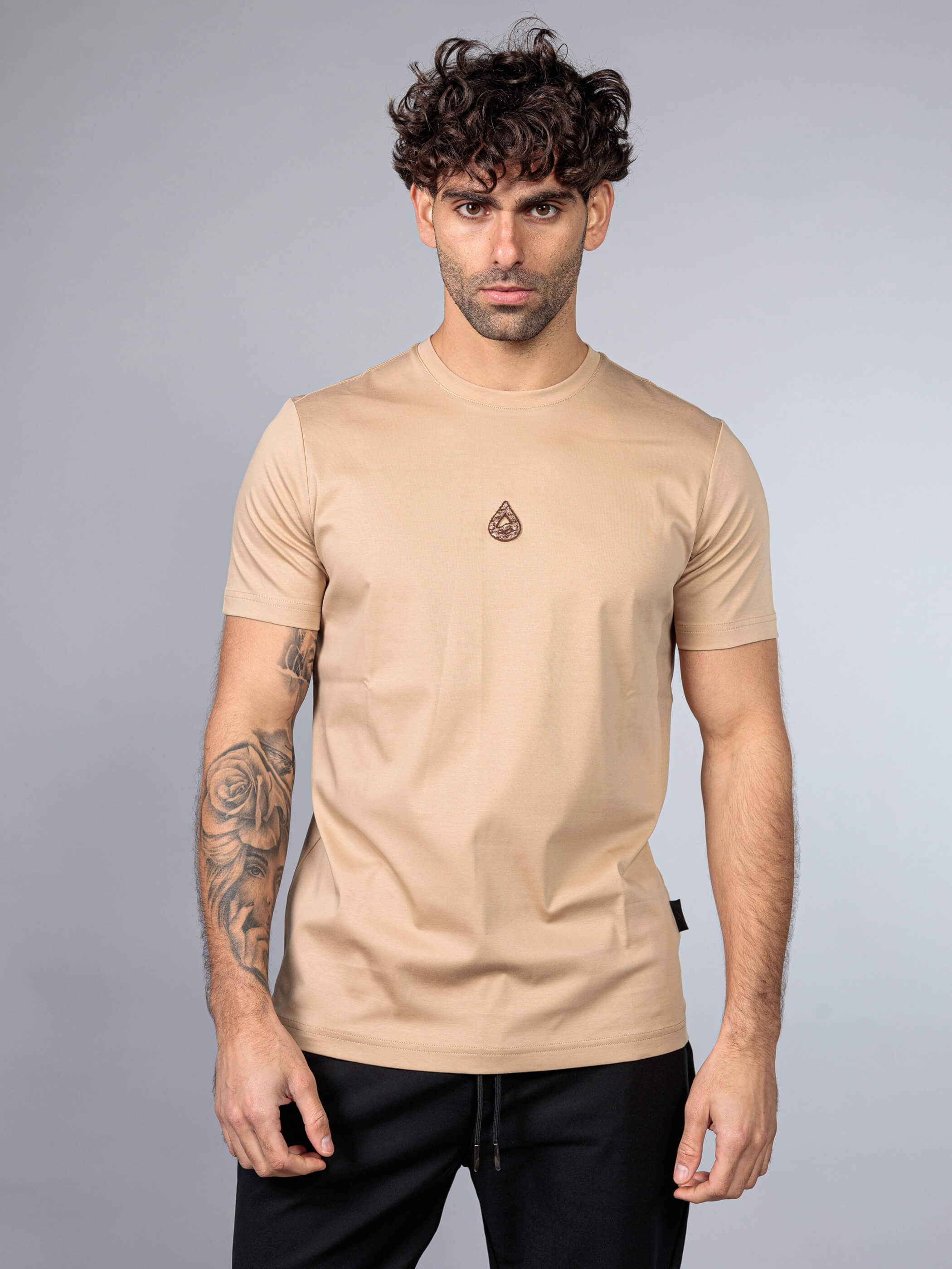 חולצת טישירט קצרה אליקסיר Back Logo גברים