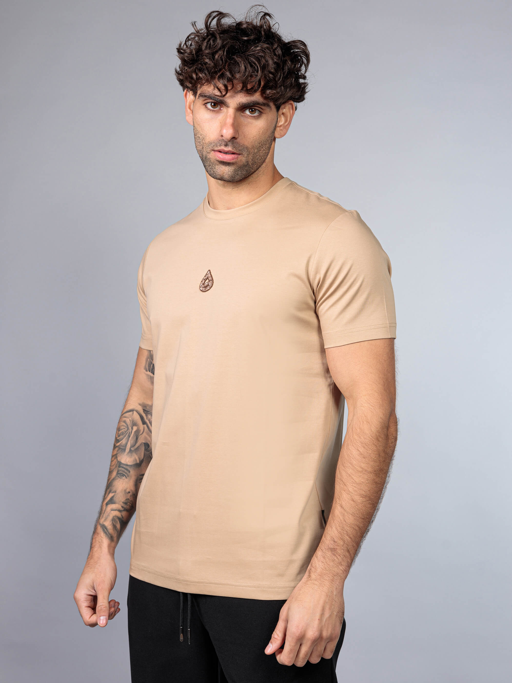 חולצת טישירט קצרה אליקסיר Back Logo גברים