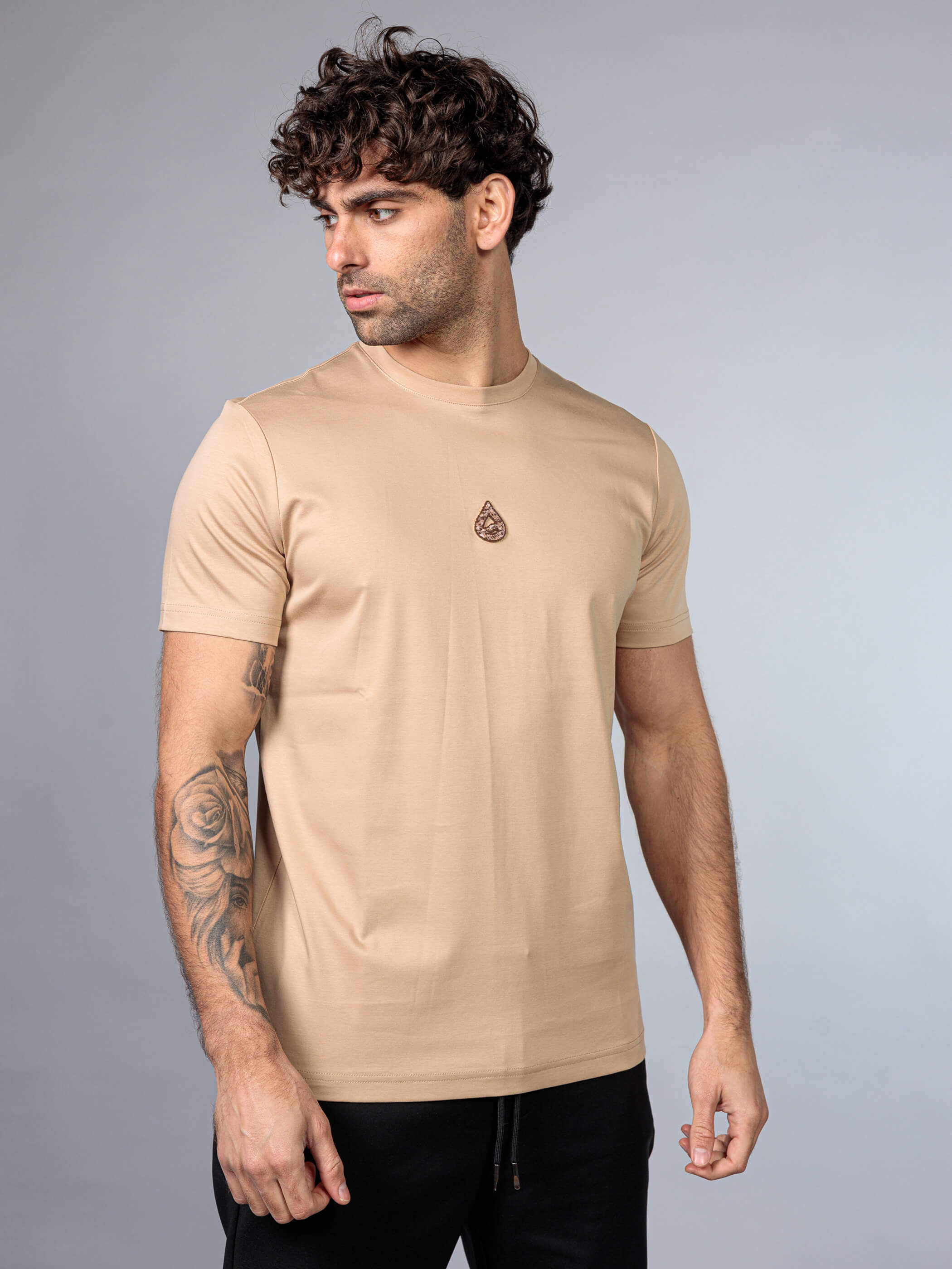 חולצת טישירט קצרה אליקסיר Back Logo גברים