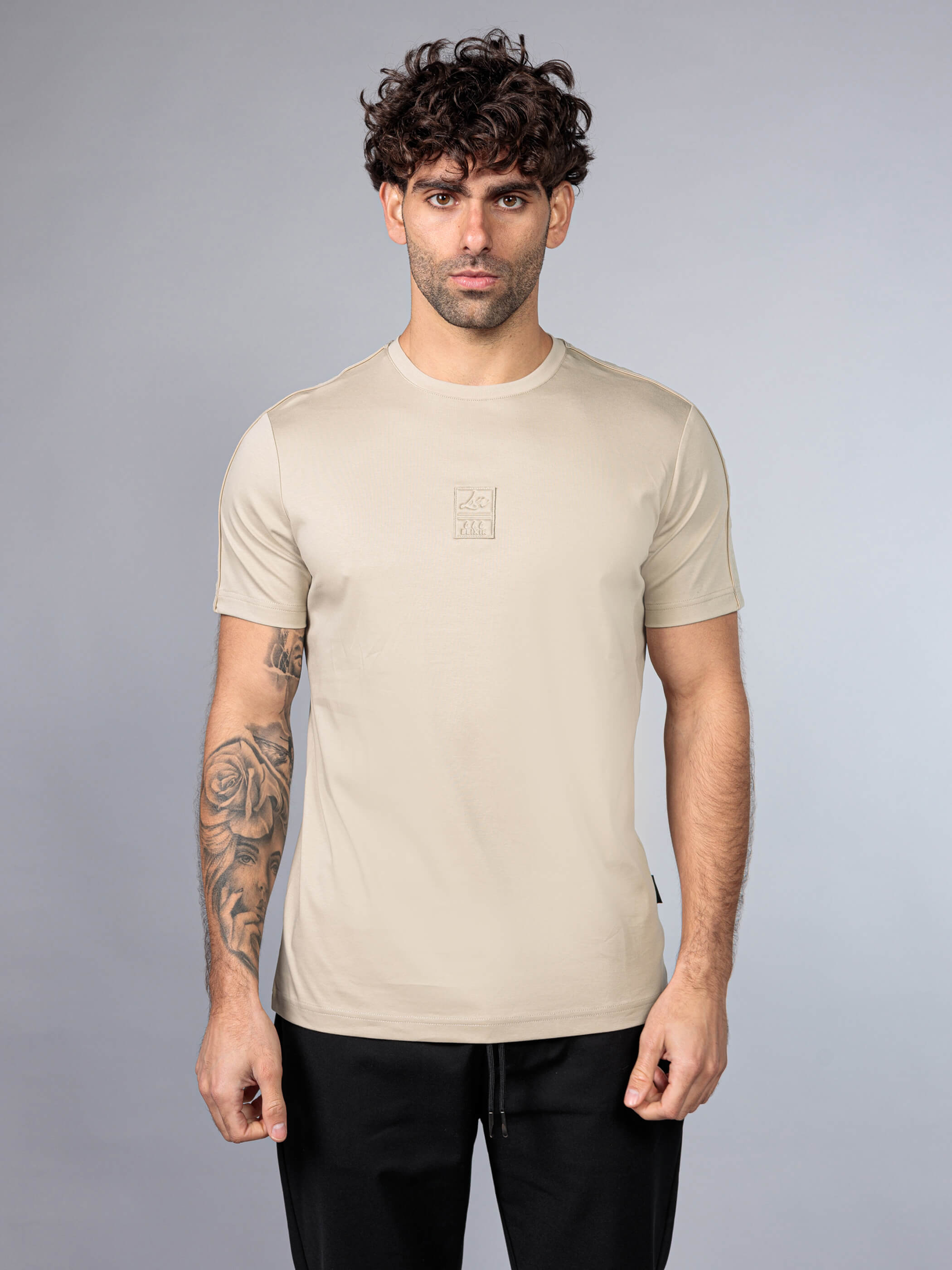 חולצת טישירט קצרה אליקסיר Center Logo גברים