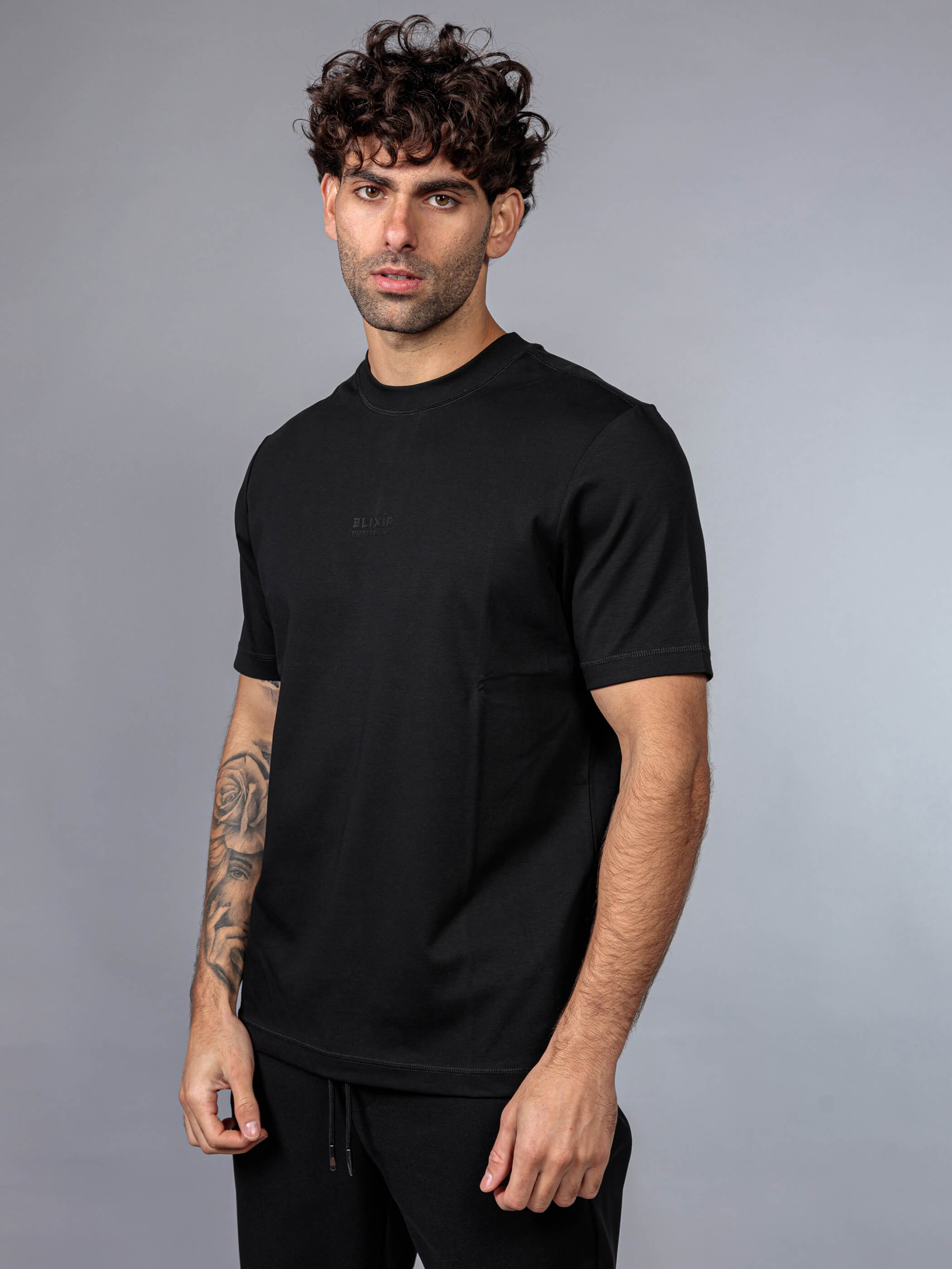 חולצת טישירט קצרה אליקסיר Center Classic Logo גברים