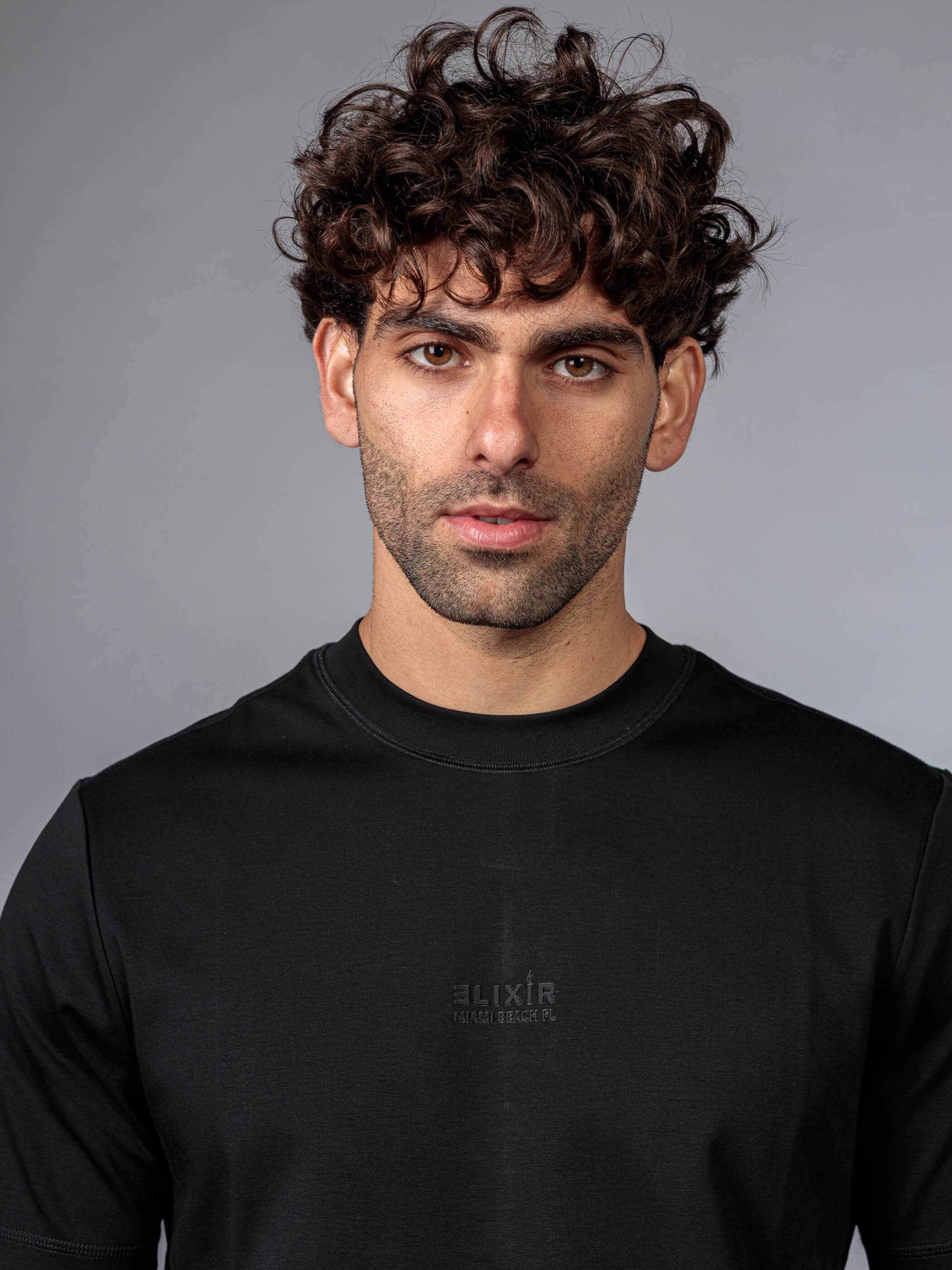 חולצת טישירט קצרה אליקסיר Center Classic Logo גברים