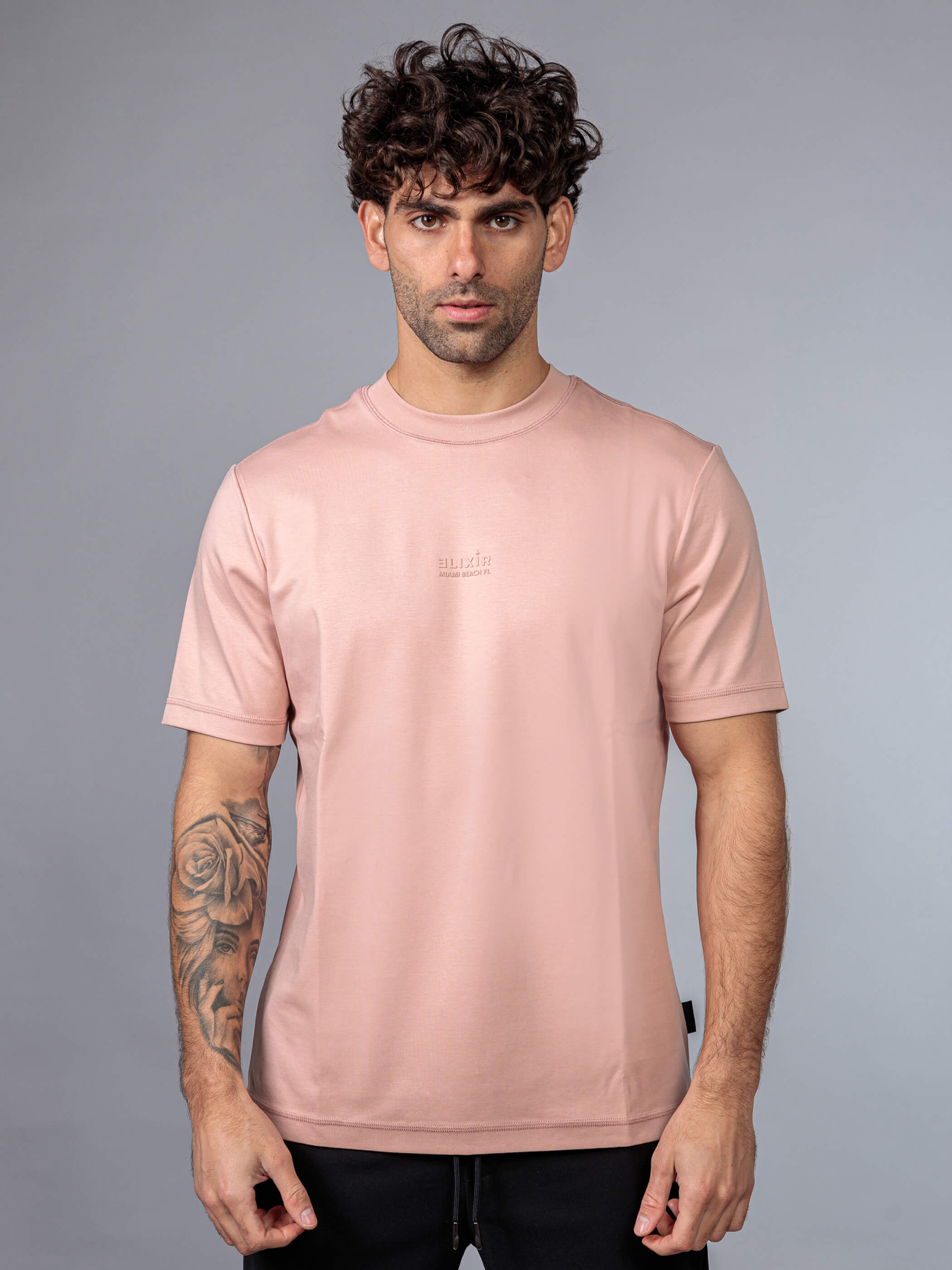 חולצת טישירט קצרה אליקסיר Center Classic Logo גברים