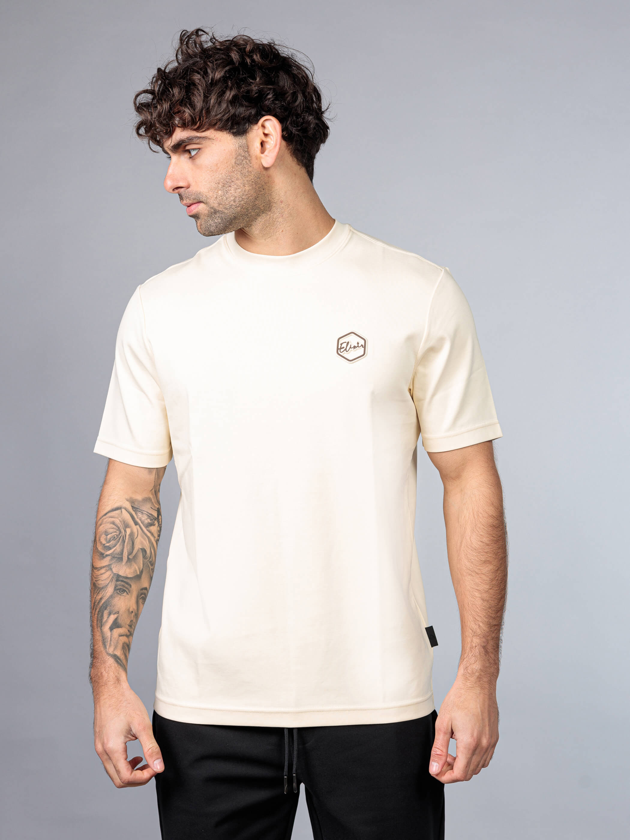 חולצת טישירט קצרה אליקסיר Small Logo גברים