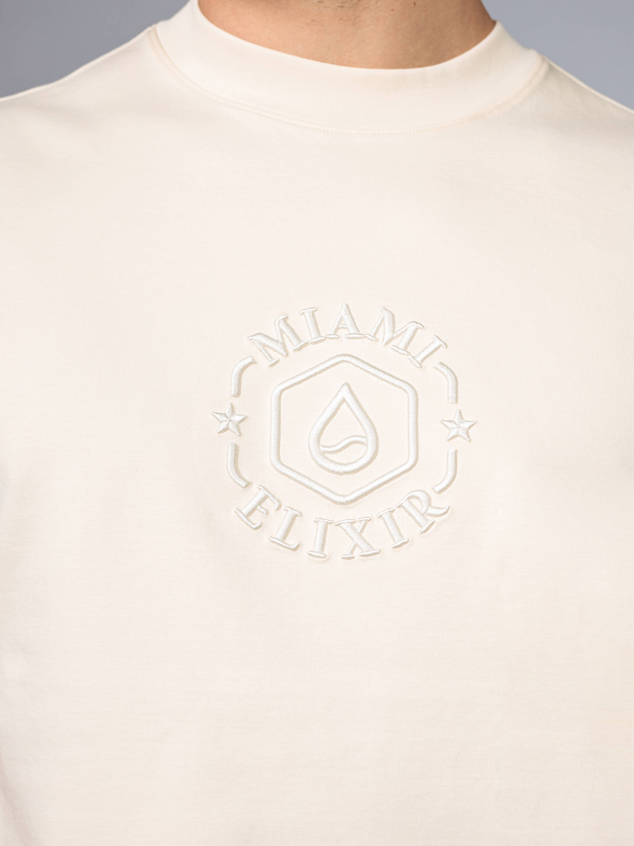 חולצת טישירט קצרה אליקסיר Logo Embroidery גברים