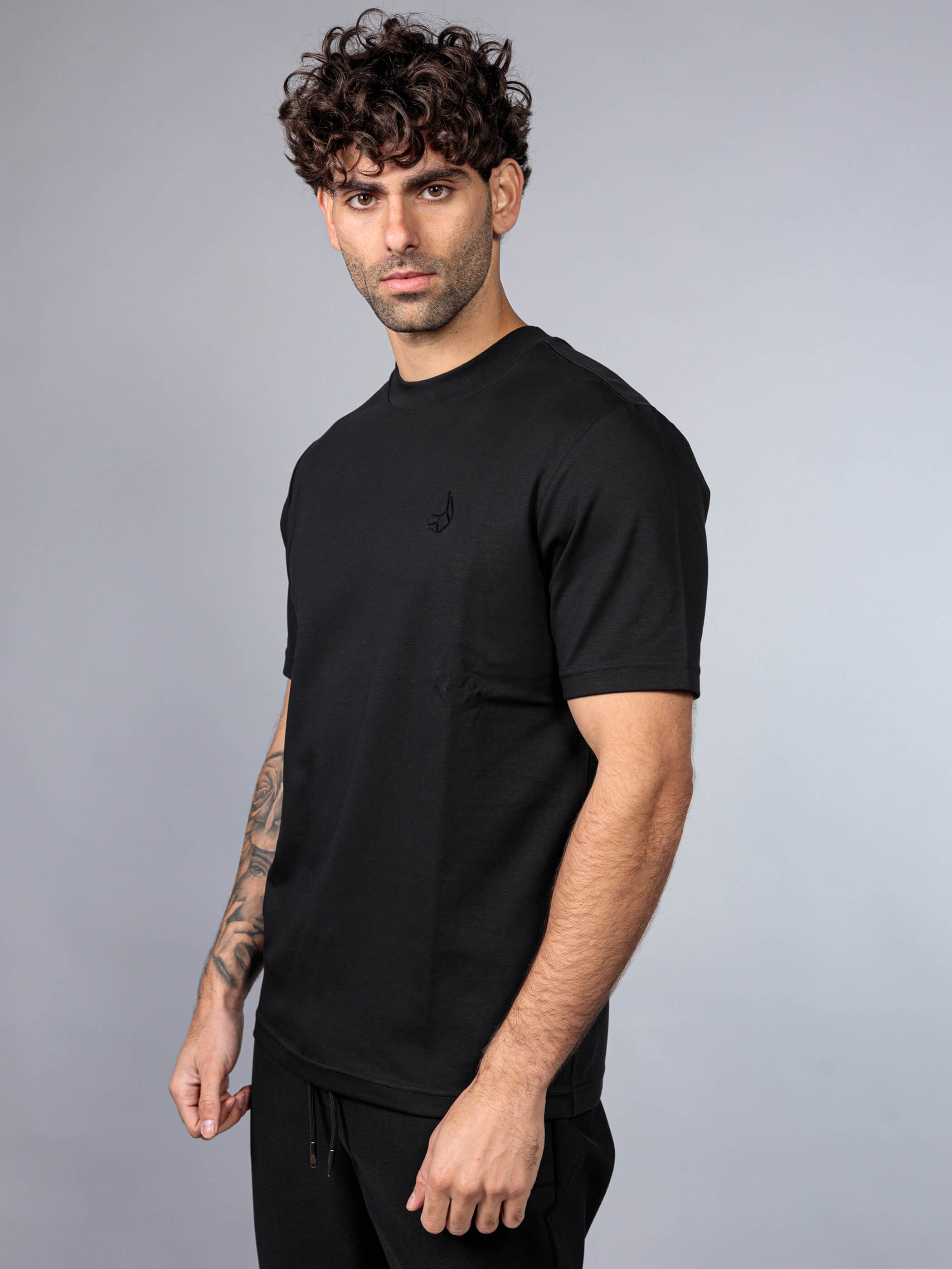 חולצת טישירט קצרה אליקסיר Back Logo Embroidery גברים