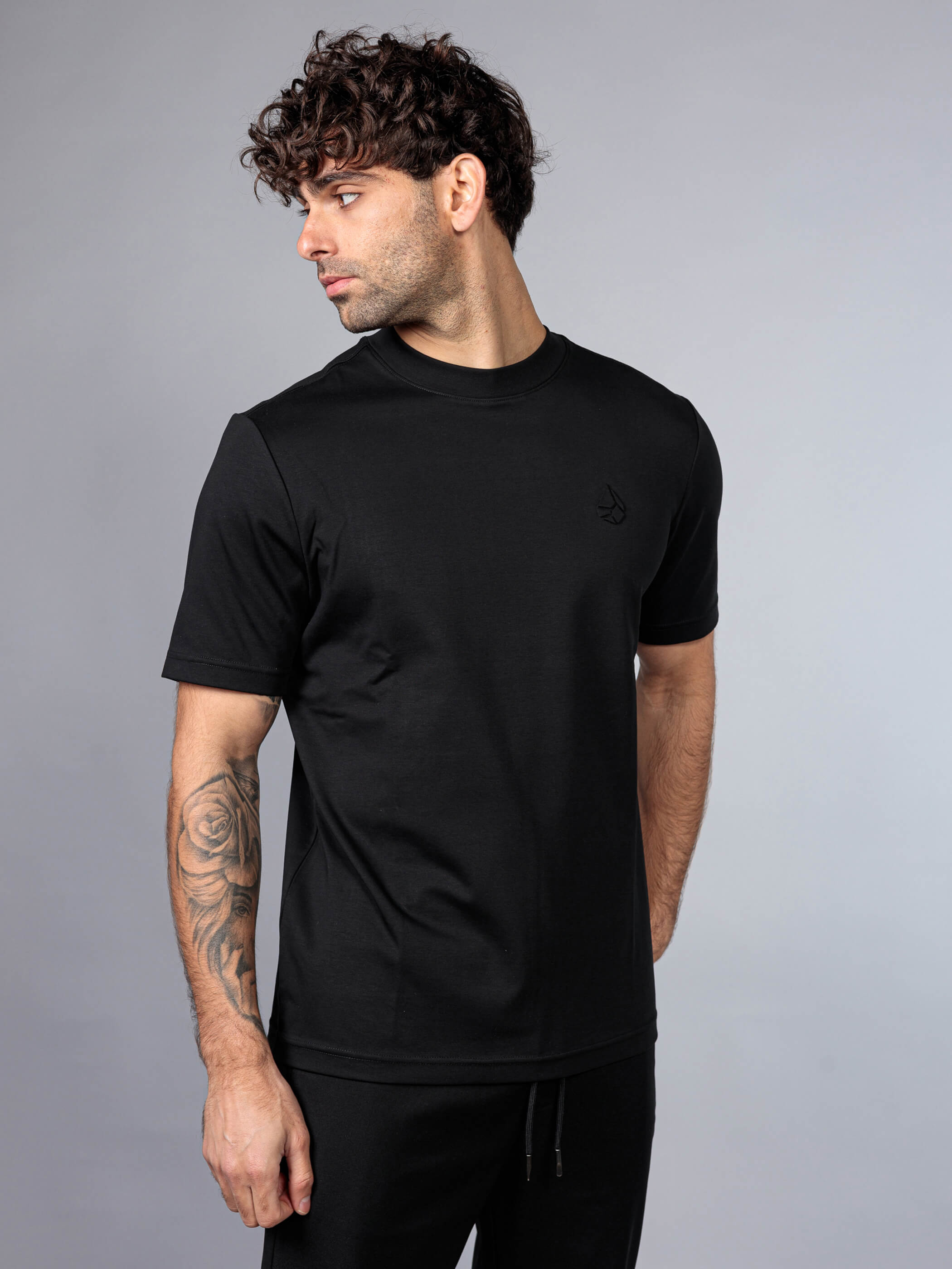 חולצת טישירט קצרה אליקסיר Back Logo Embroidery גברים
