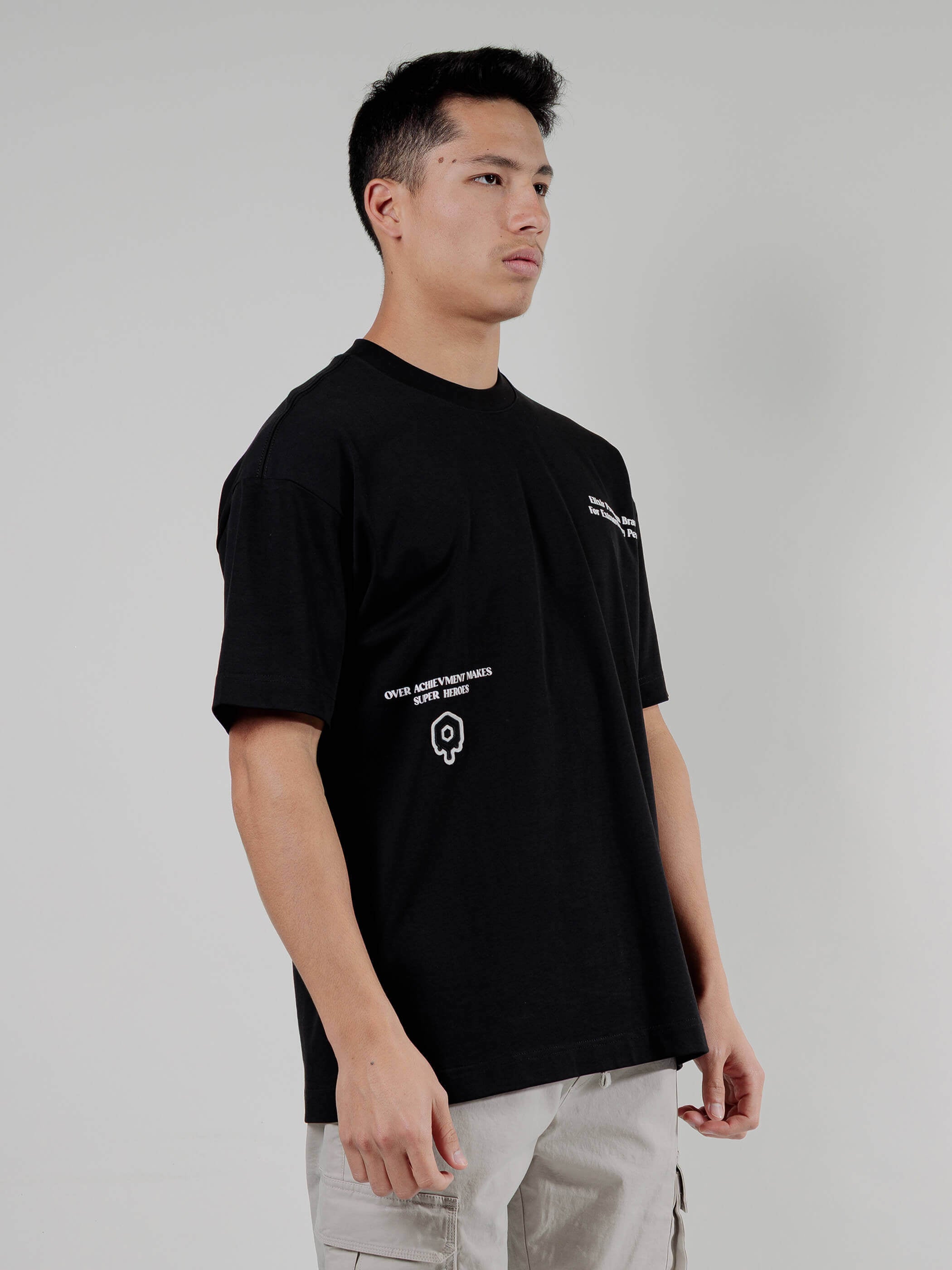 חולצת טישירט קצרה אליקסיר Print Logo גברים