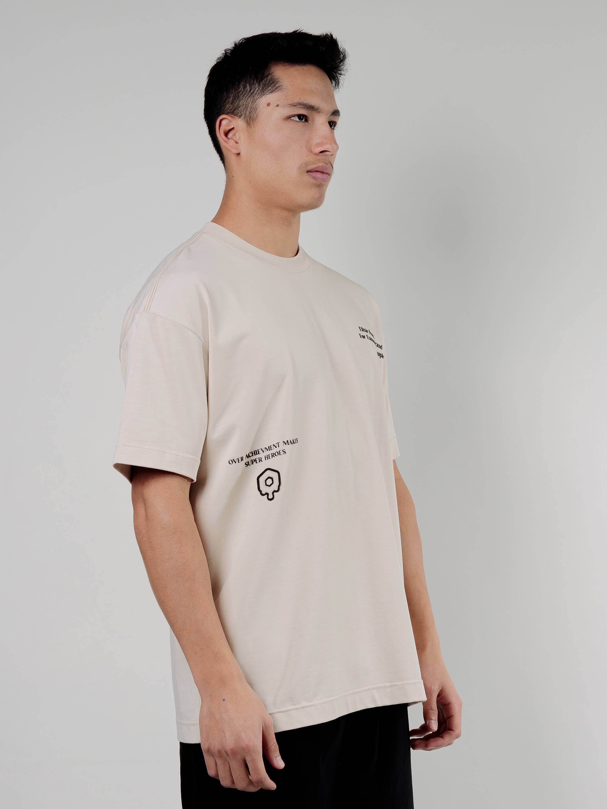 חולצת טישירט קצרה אליקסיר Print Logo גברים