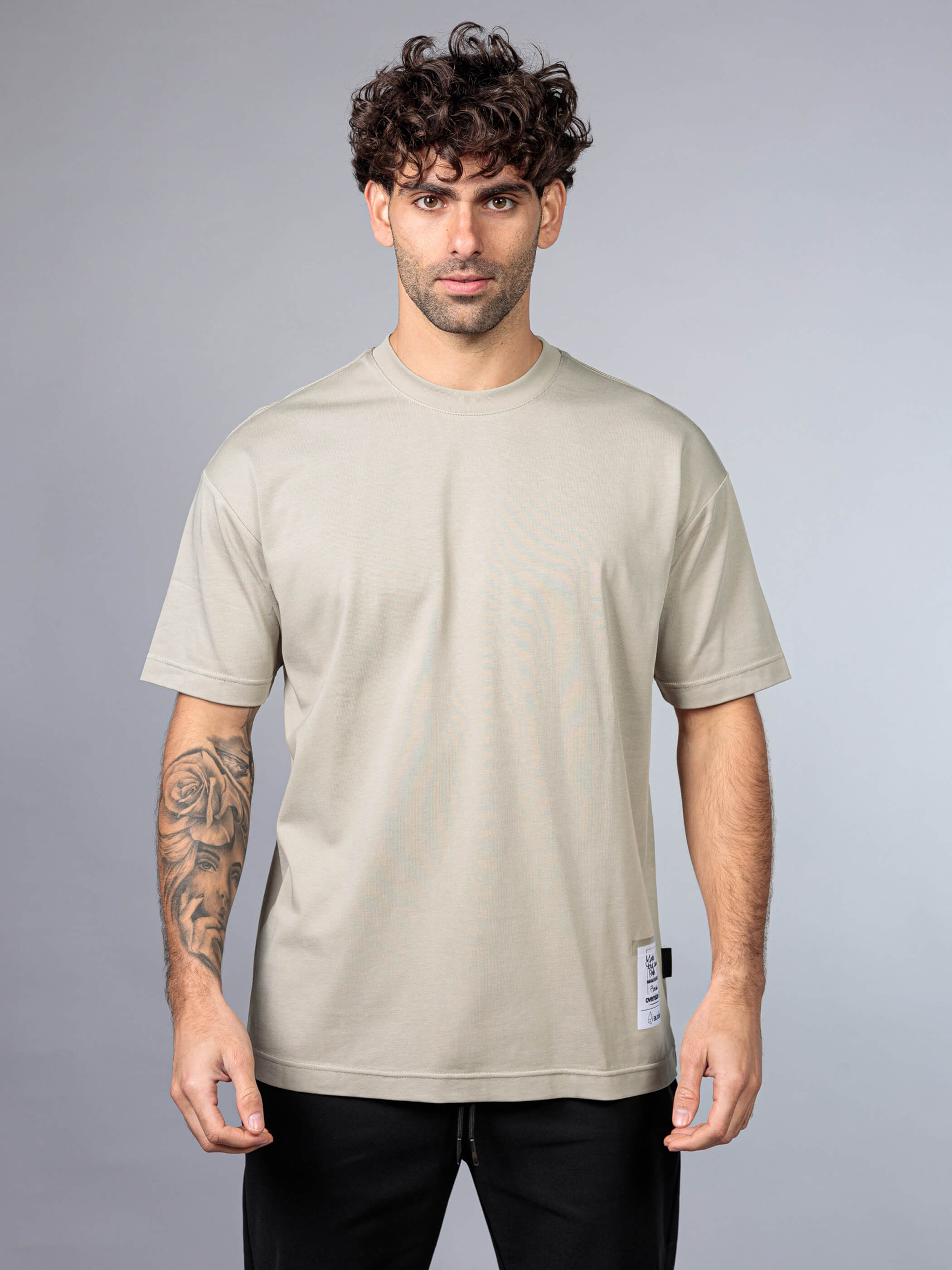 חולצת טישירט קצרה אליקסיר Back Embroidery גברים