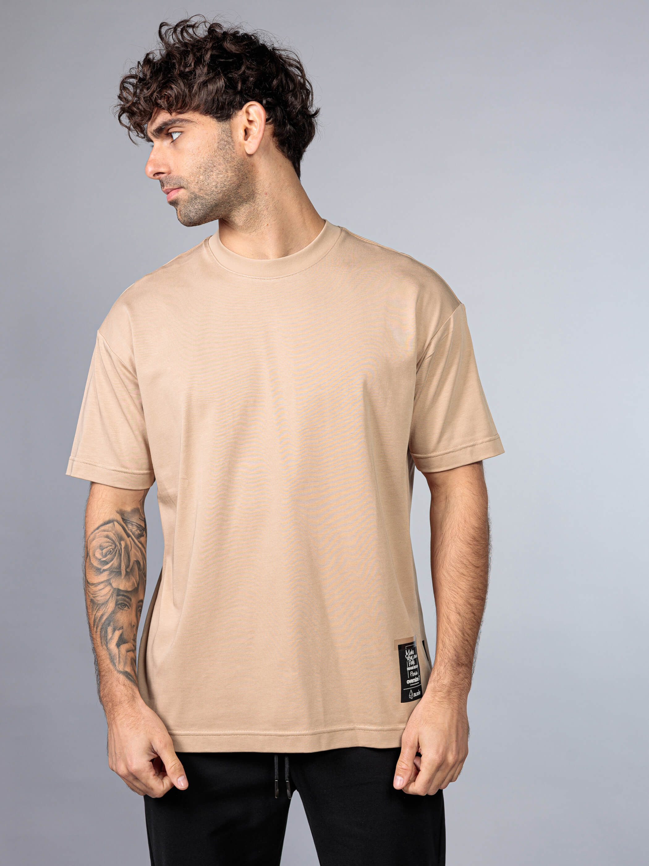 חולצת טישירט קצרה אליקסיר Back Embroidery גברים