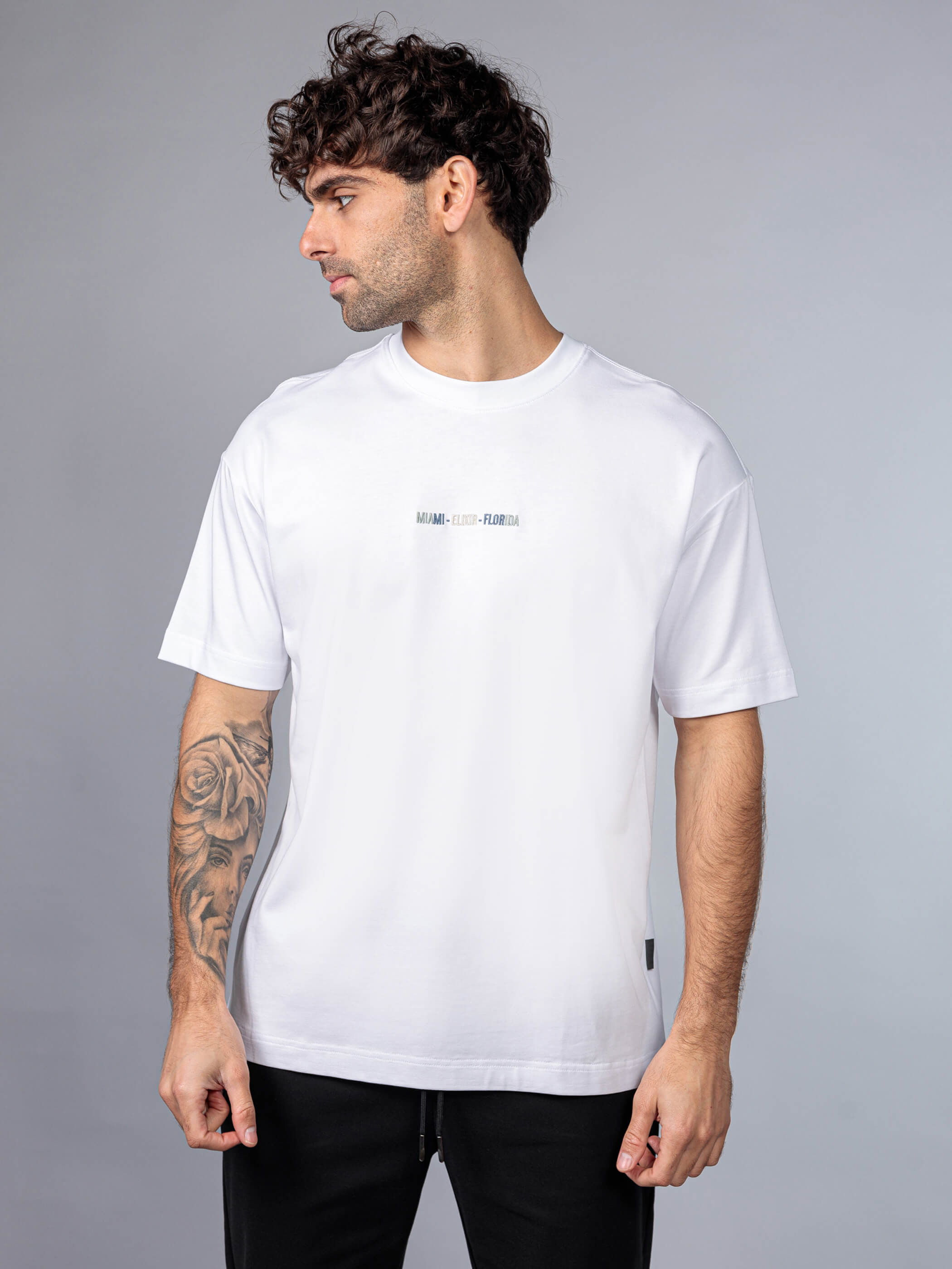 חולצת טישירט קצרה אליקסיר Center Print גברים