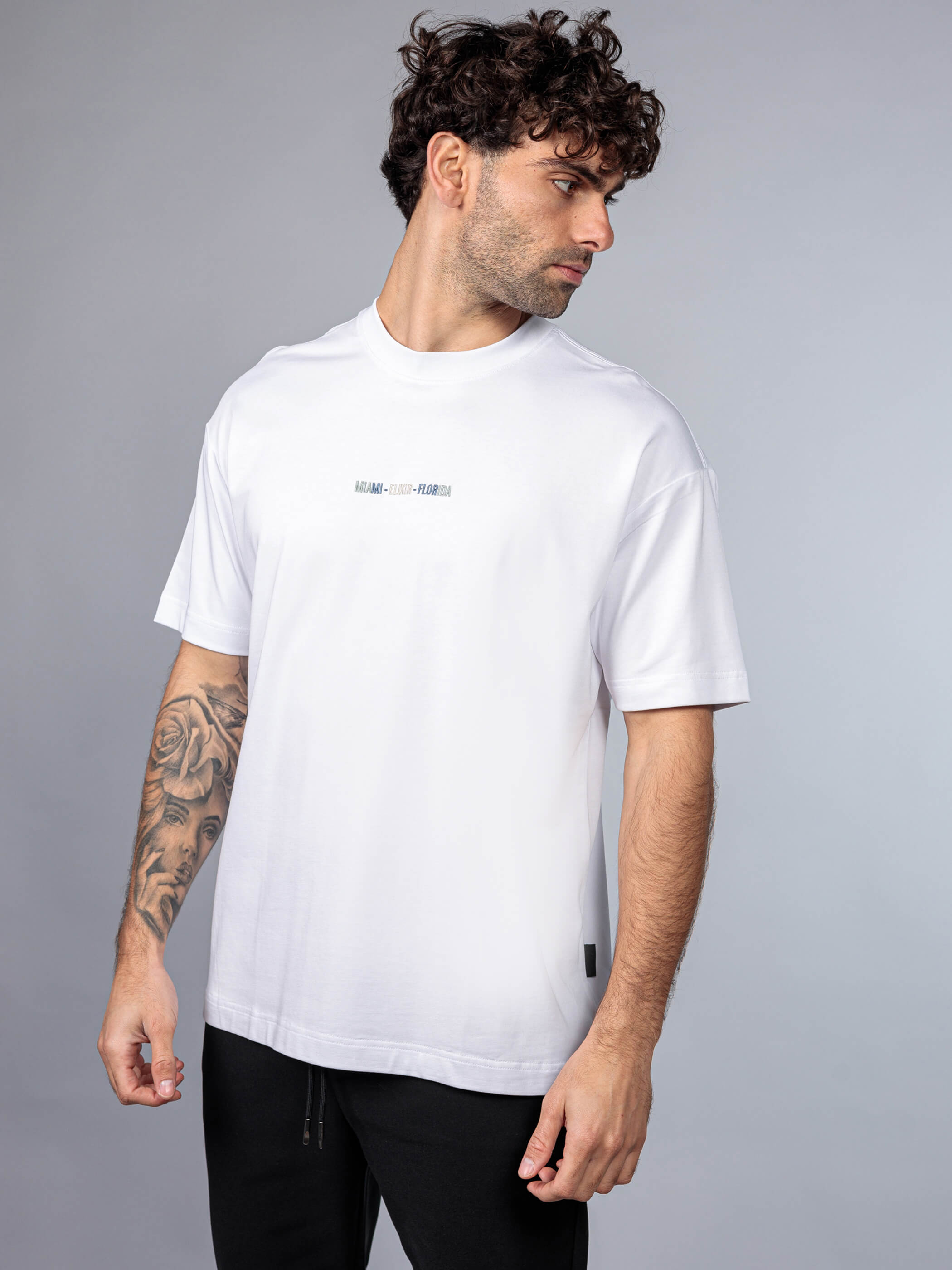 חולצת טישירט קצרה אליקסיר Center Print גברים