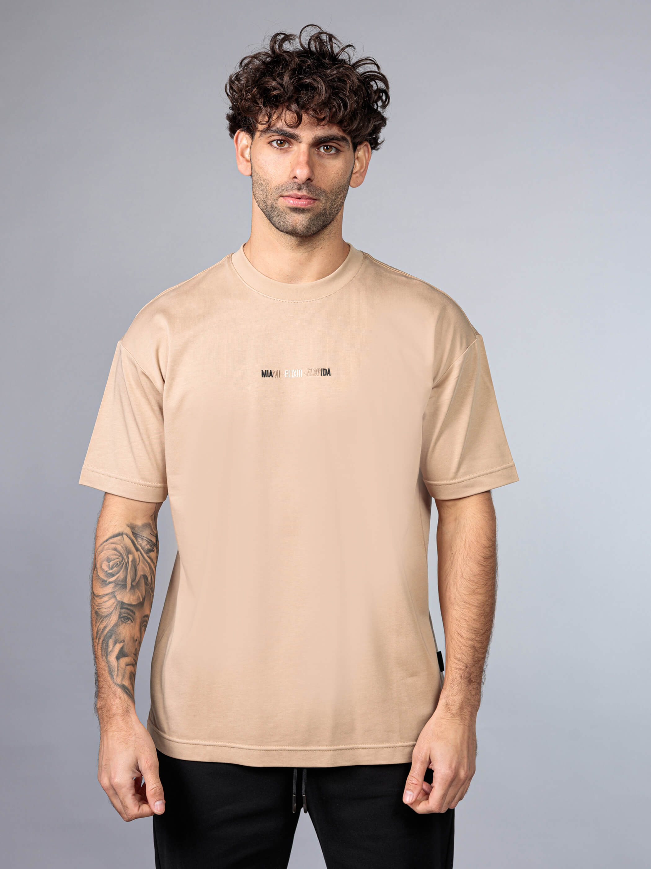 חולצת טישירט קצרה אליקסיר Center Print גברים