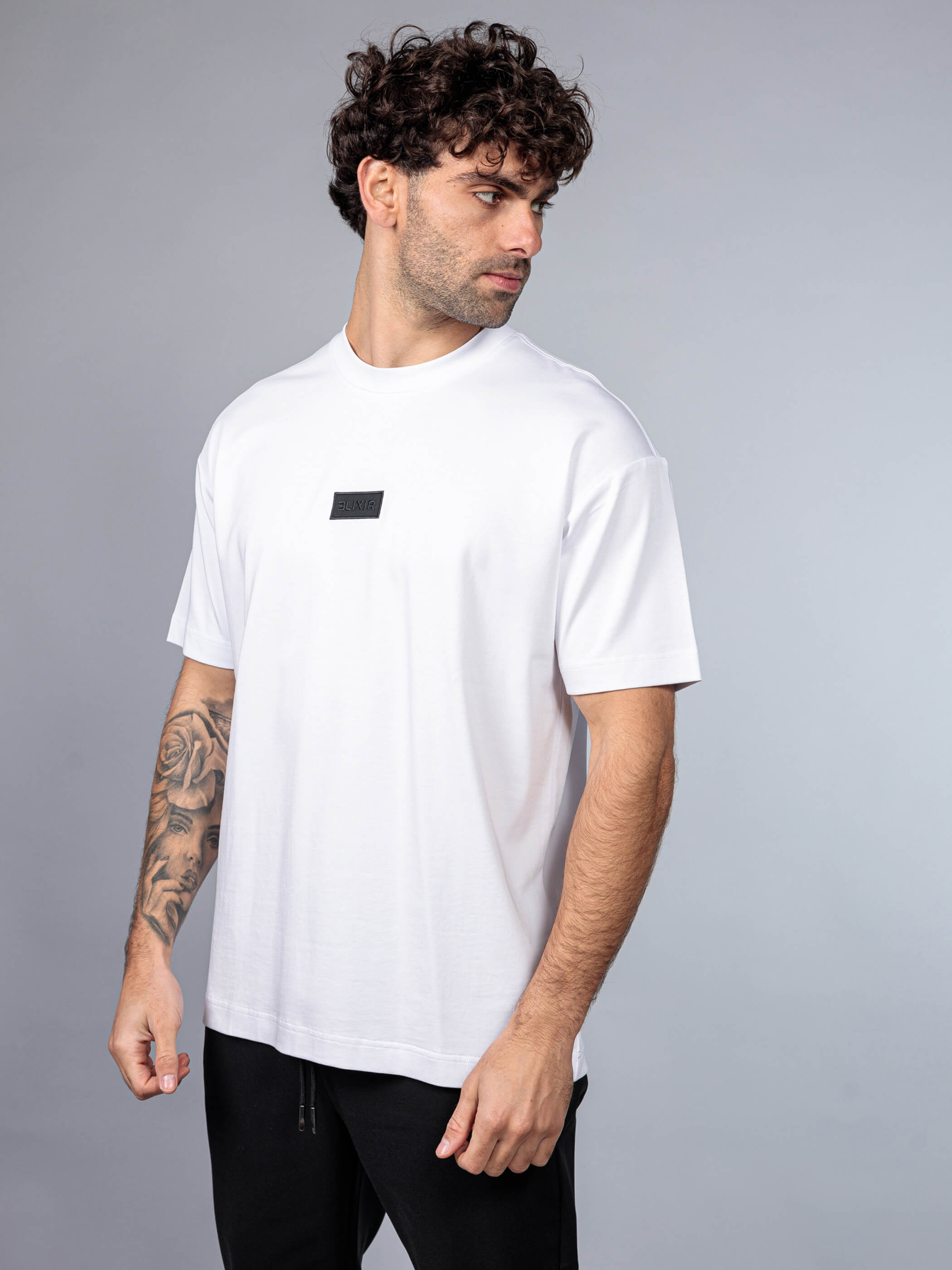 חולצת טישירט קצרה אליקסיר Back Print גברים