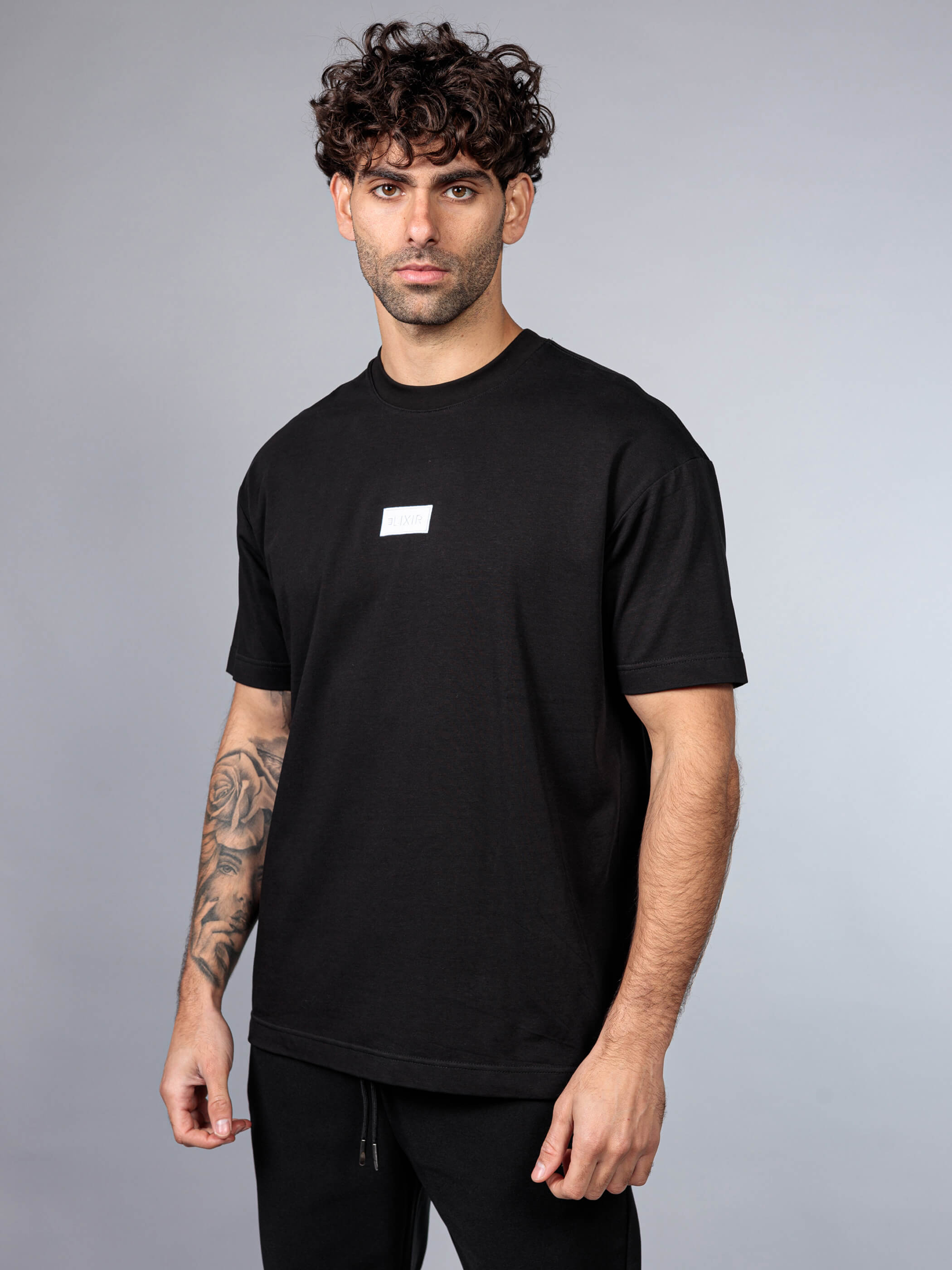 חולצת טישירט קצרה אליקסיר Back Print גברים