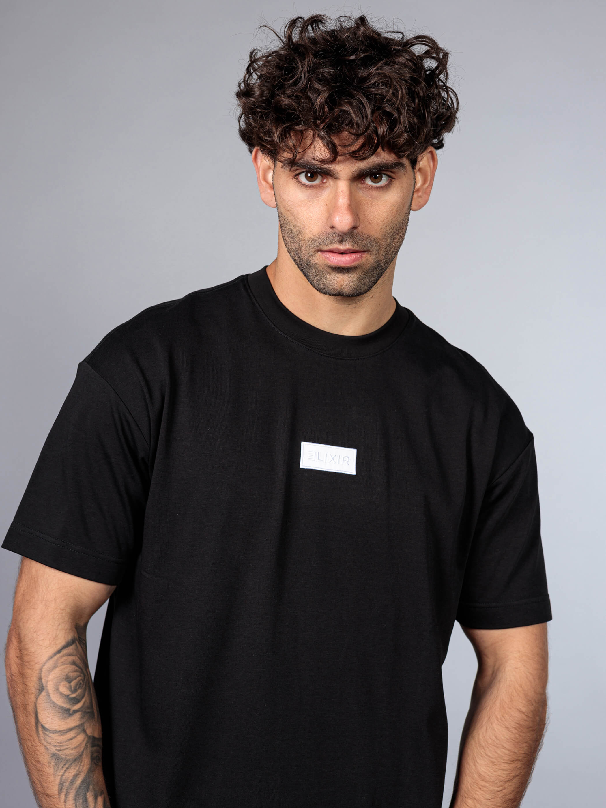 חולצת טישירט קצרה אליקסיר Back Print גברים