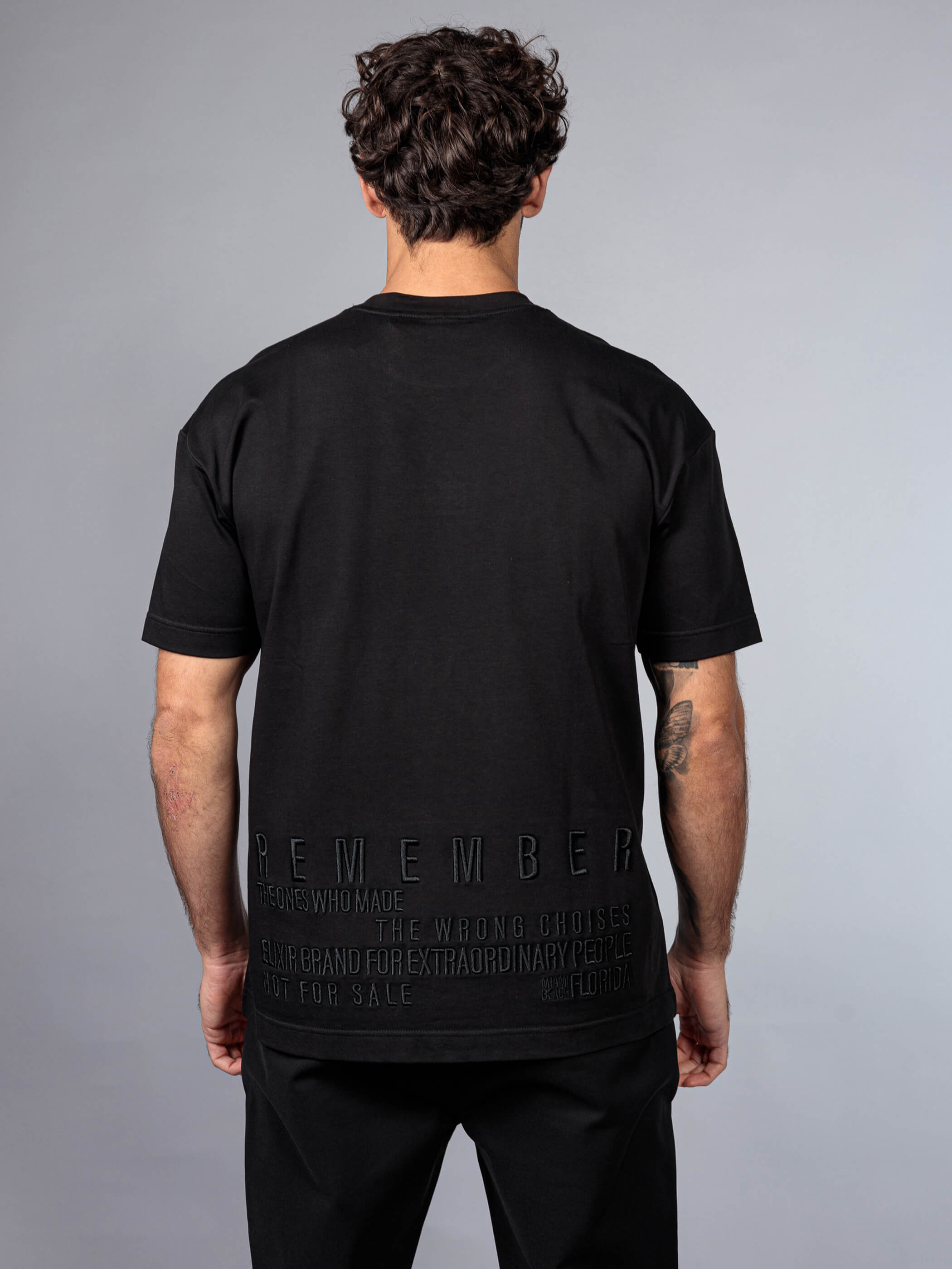 חולצת טישירט קצרה אליקסיר Back Print גברים