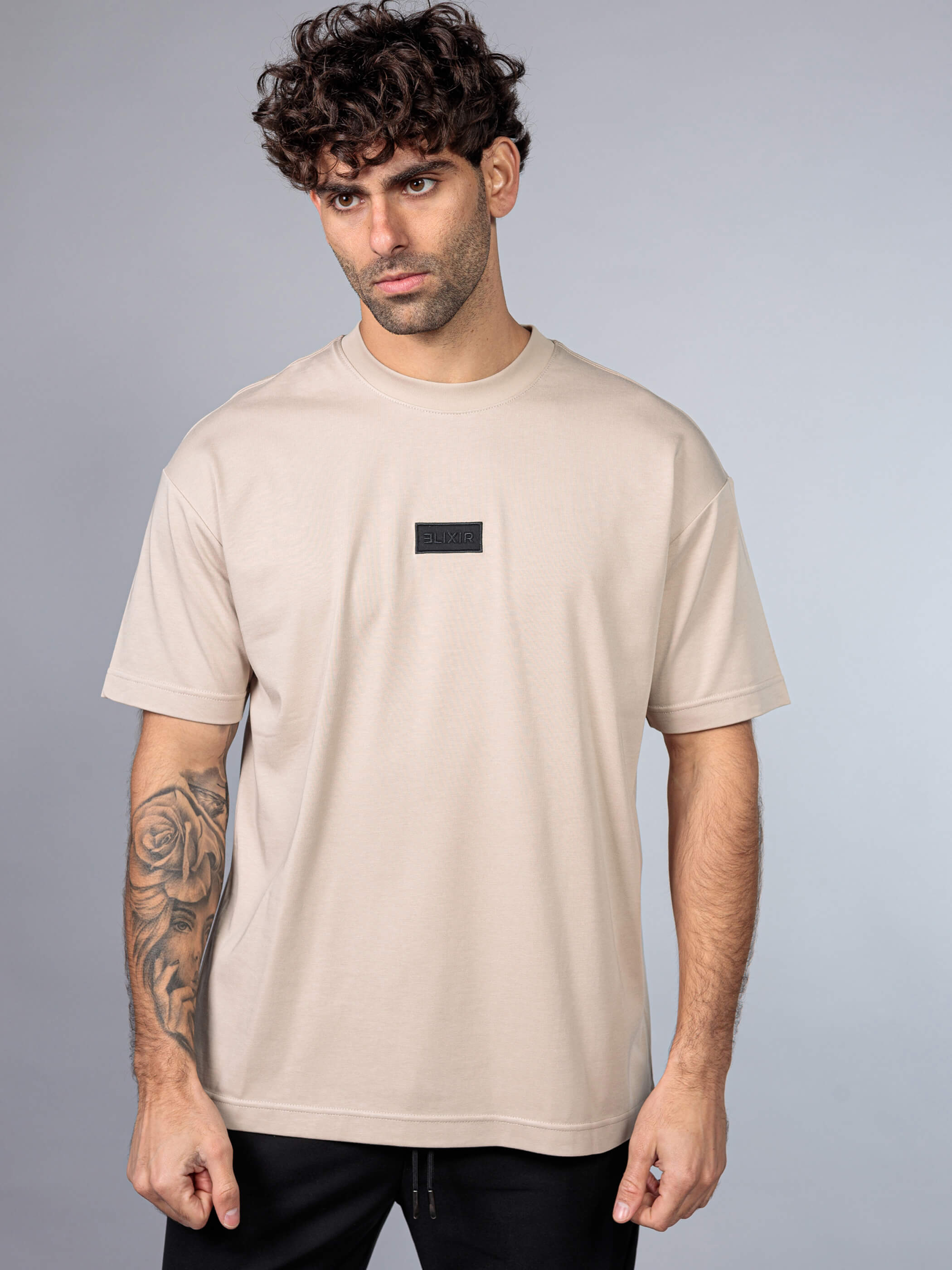 חולצת טישירט קצרה אליקסיר Back Print גברים