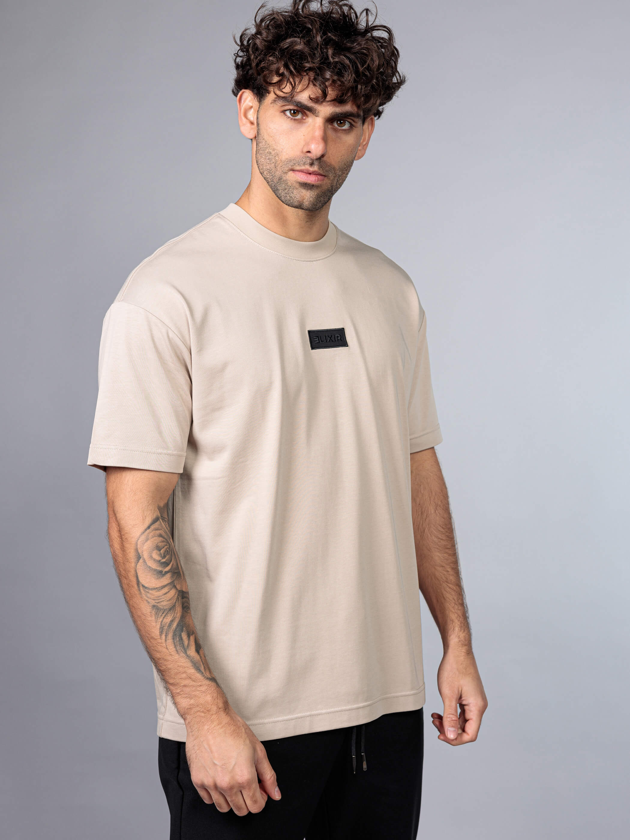 חולצת טישירט קצרה אליקסיר Back Print גברים