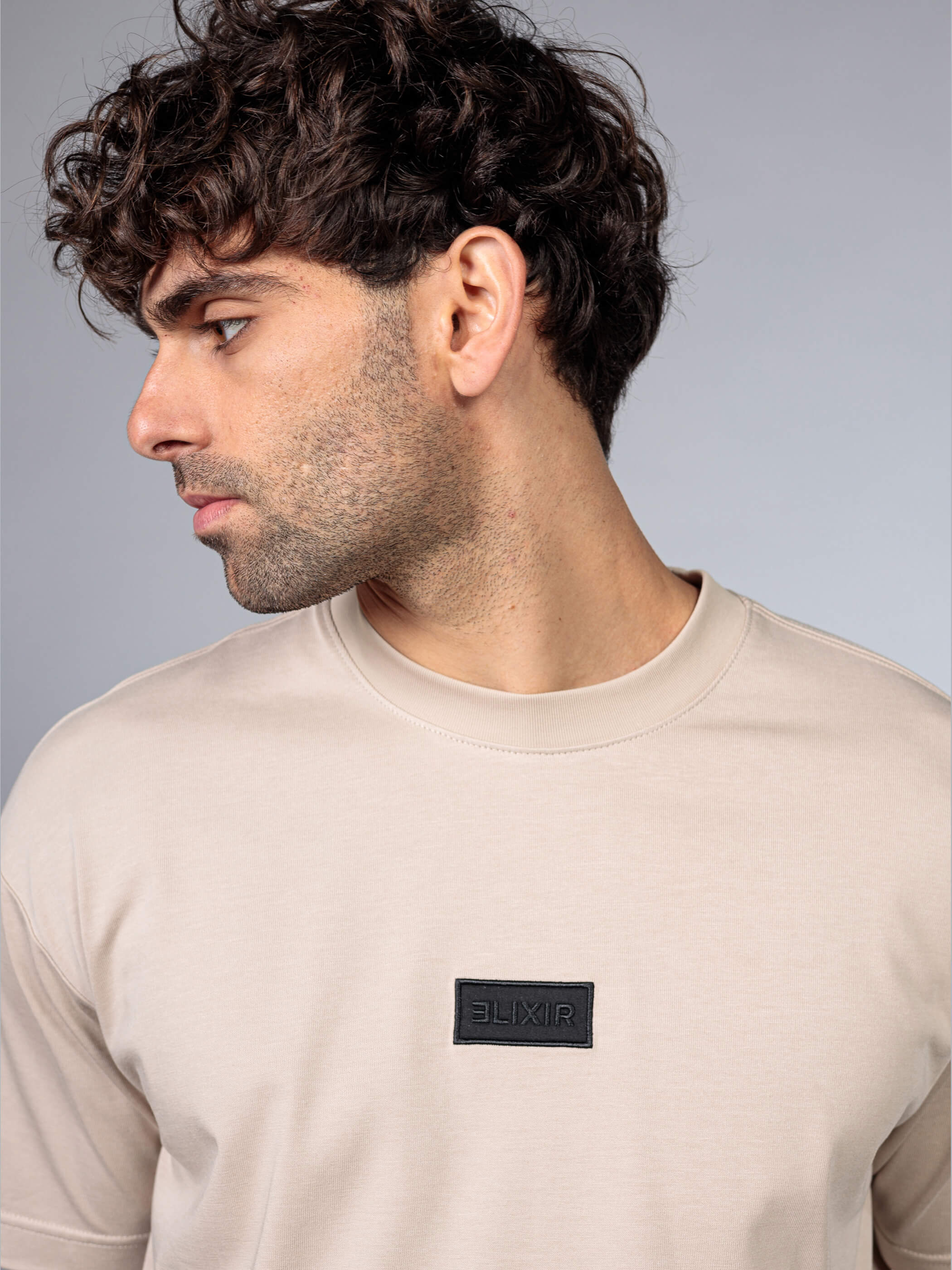 חולצת טישירט קצרה אליקסיר Back Print גברים