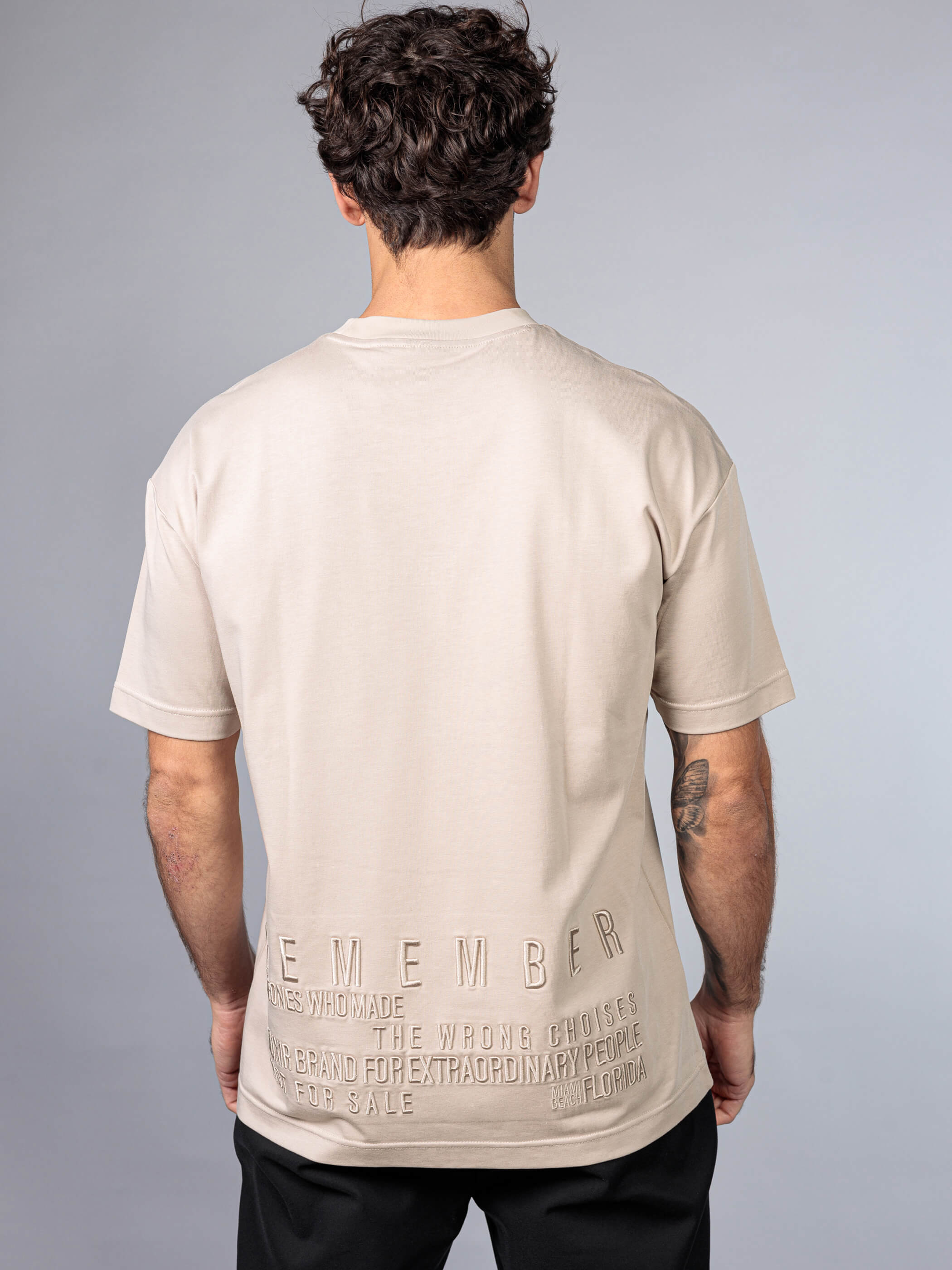 חולצת טישירט קצרה אליקסיר Back Print גברים