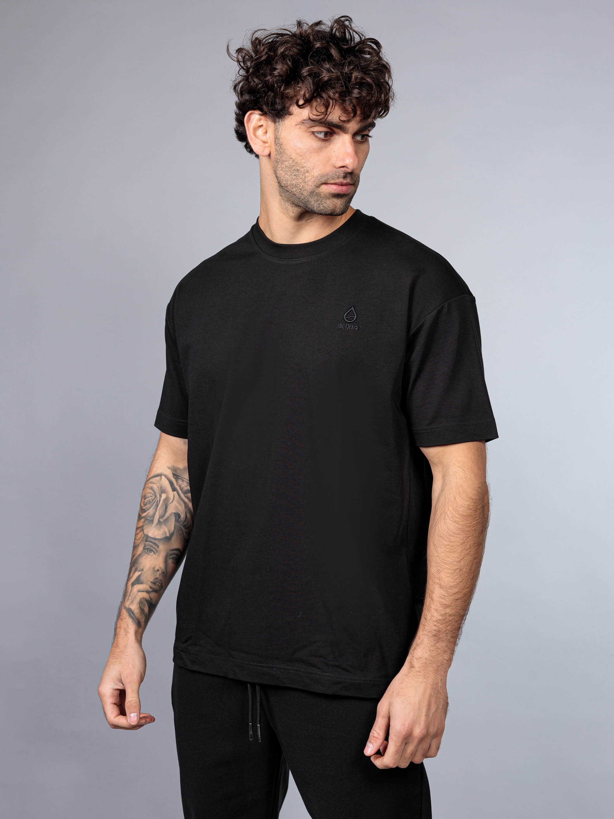 חולצת טישירט קצרה אליקסיר Classic Logo גברים