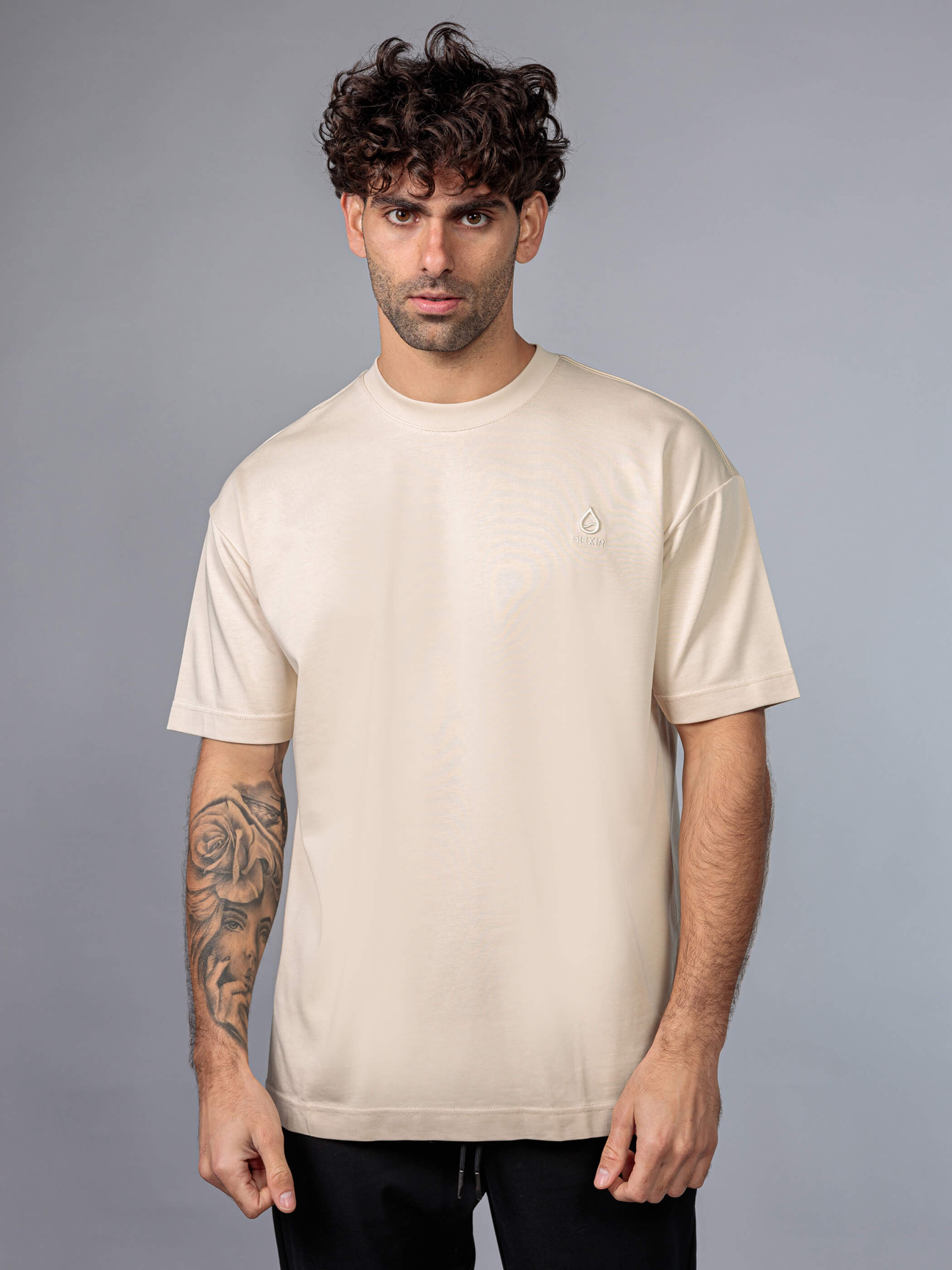 חולצת טישירט קצרה אליקסיר Classic Logo גברים