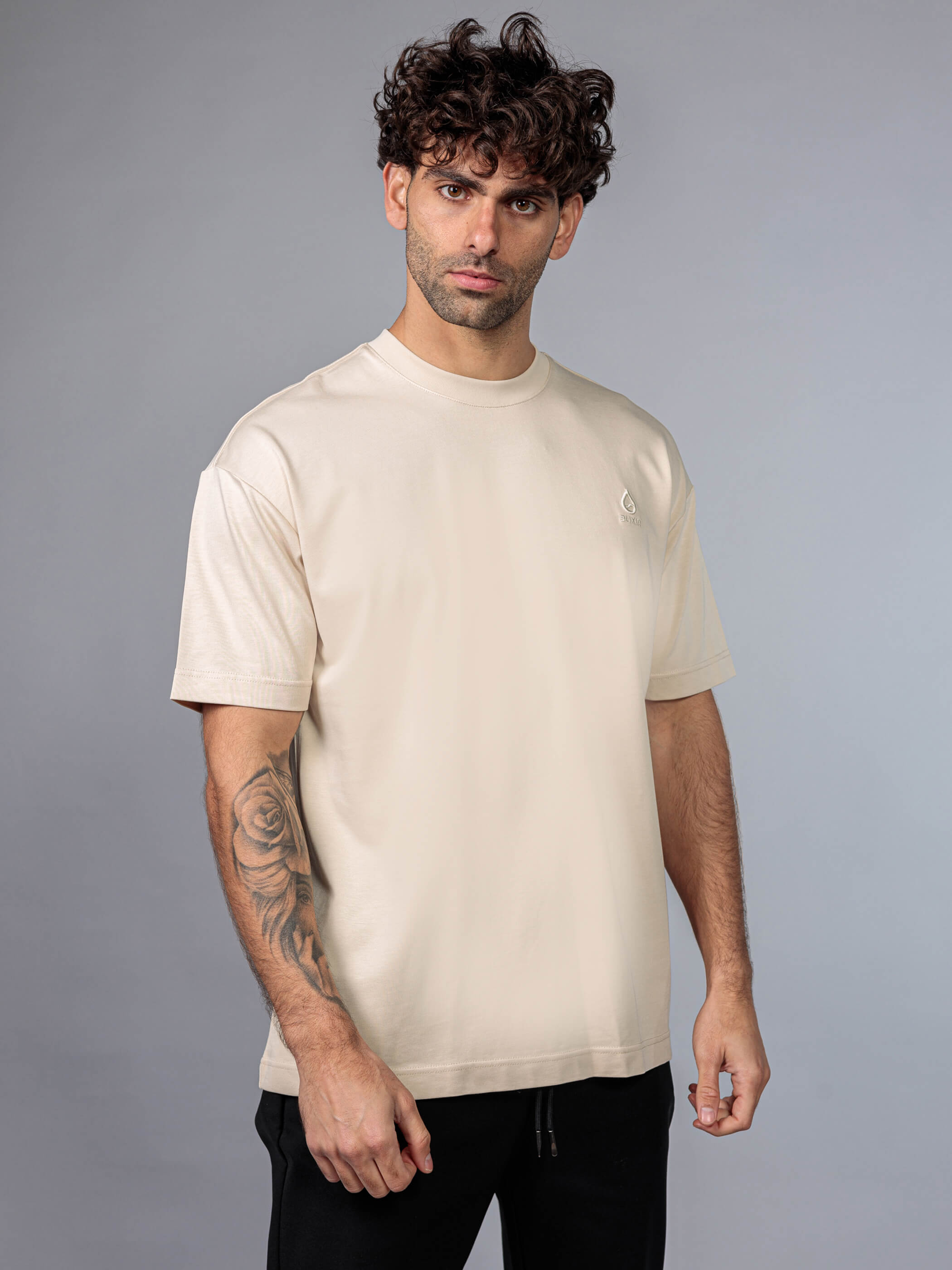 חולצת טישירט קצרה אליקסיר Classic Logo גברים