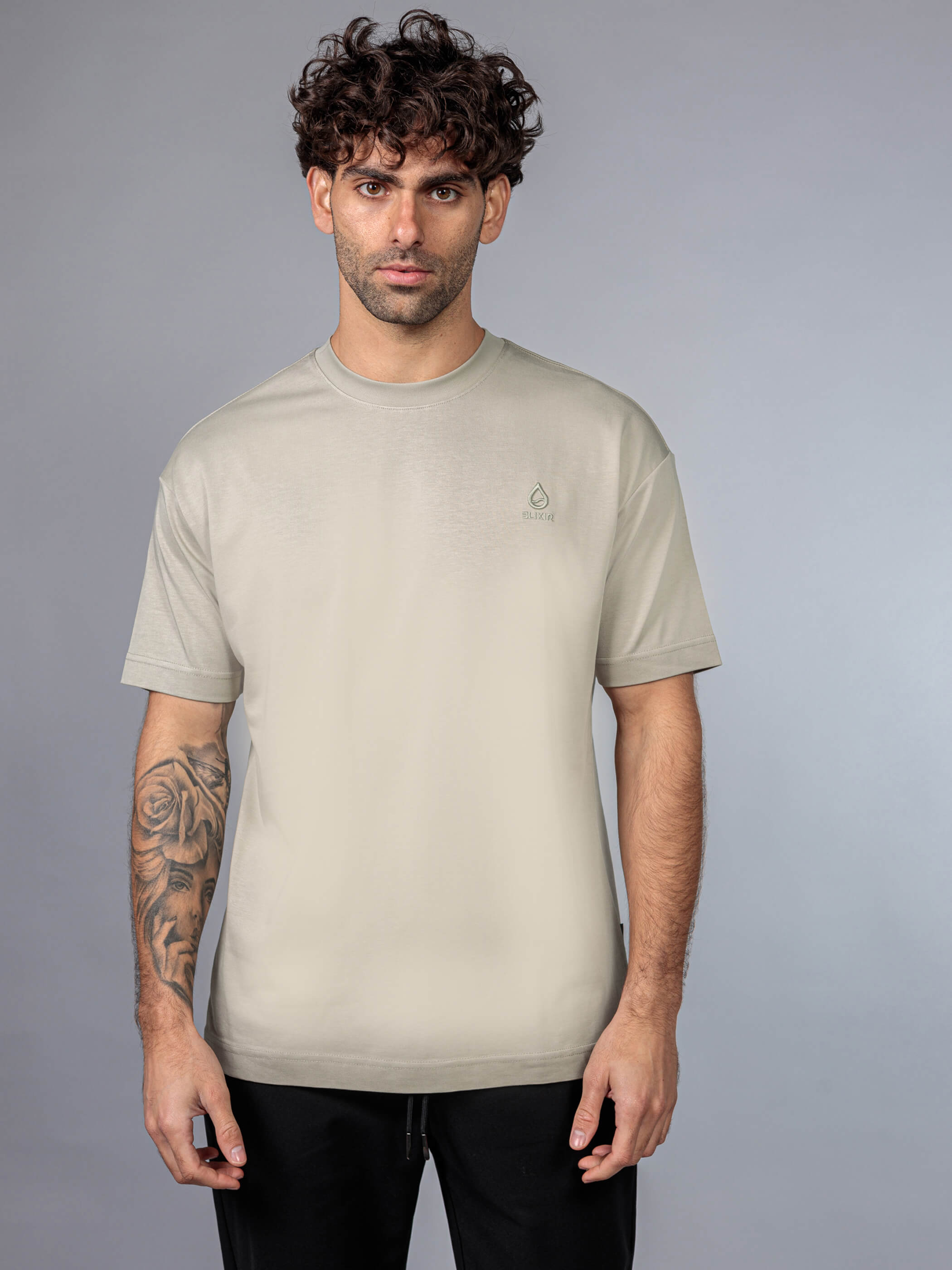חולצת טישירט קצרה אליקסיר Classic Logo גברים