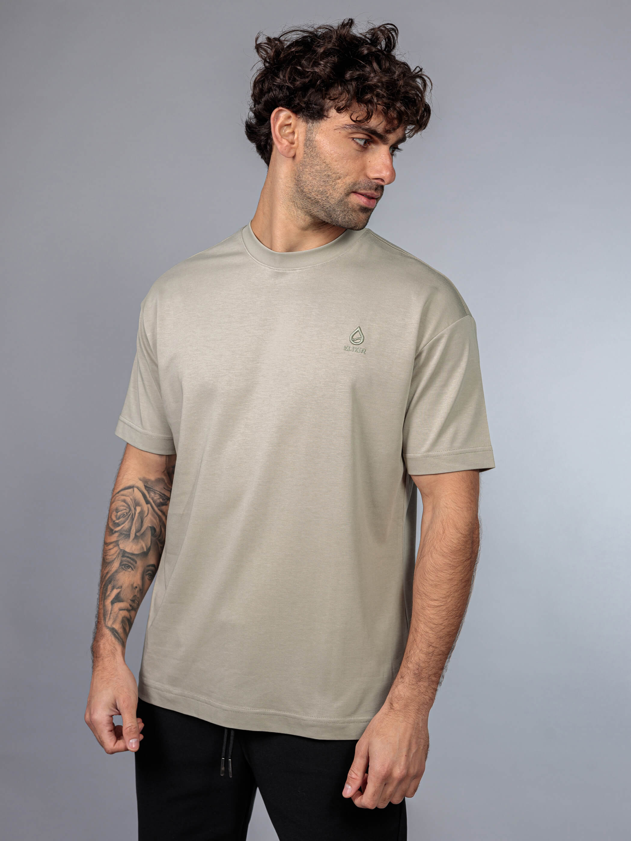 חולצת טישירט קצרה אליקסיר Classic Logo גברים