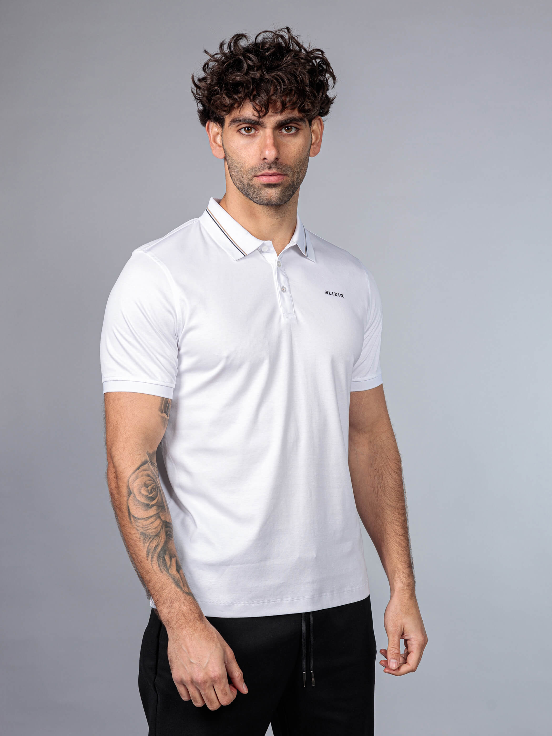 חולצת פולו אליקסיר Classic Logo גברים
