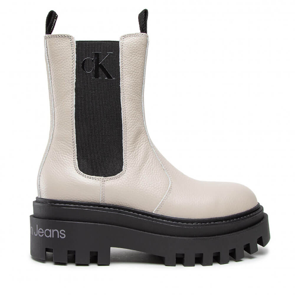 מגפי קלווין קליין Flatform High Chelsea לנשים