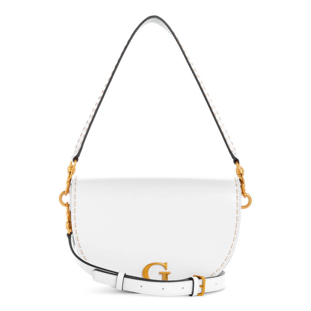 תיק צד Guess עם אבזם לוגו מוזהב נשים