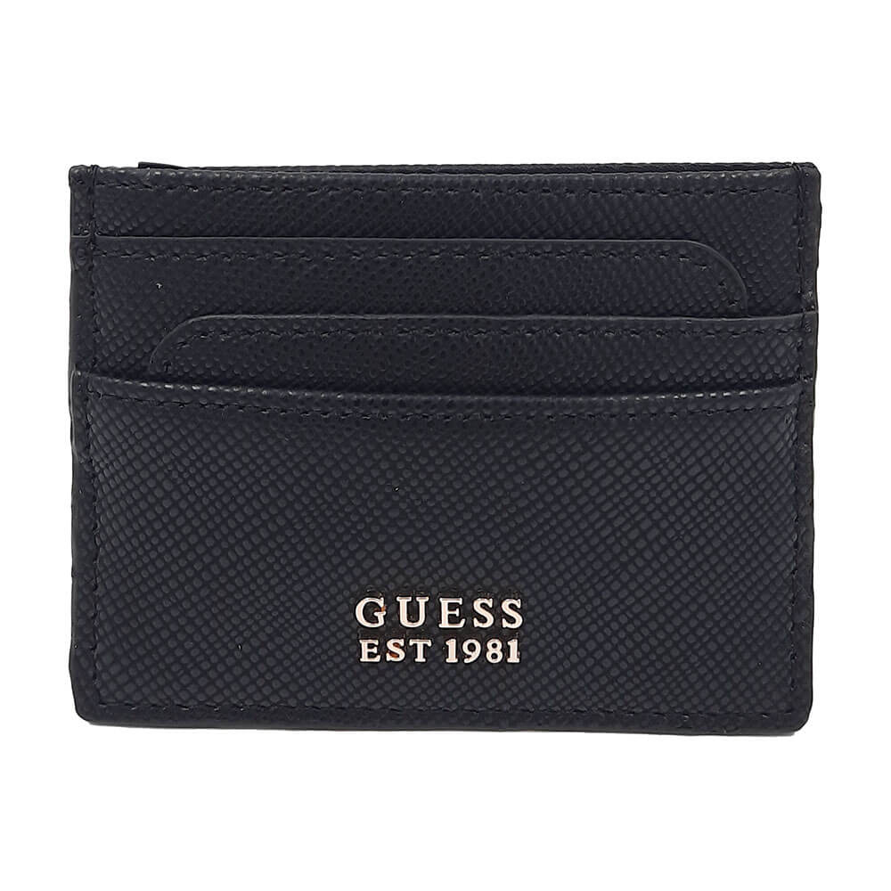 ארנק כרטיסים Guess לוגו מוזהב נשים