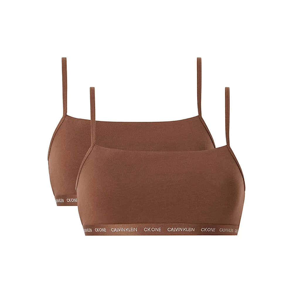 סט 2 גוזיות קלווין קליין Unlined Bralette 2pk נשים
