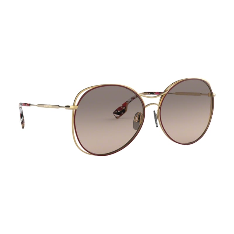 משקפי שמש ברברי עגולות לנשים זהב חום
