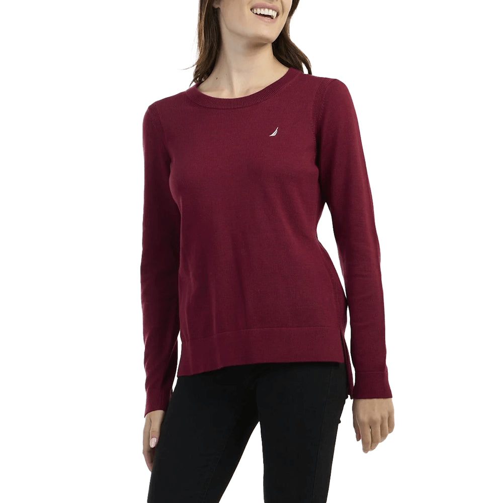 סוודר נאוטיקה רקמת לוגו נשים