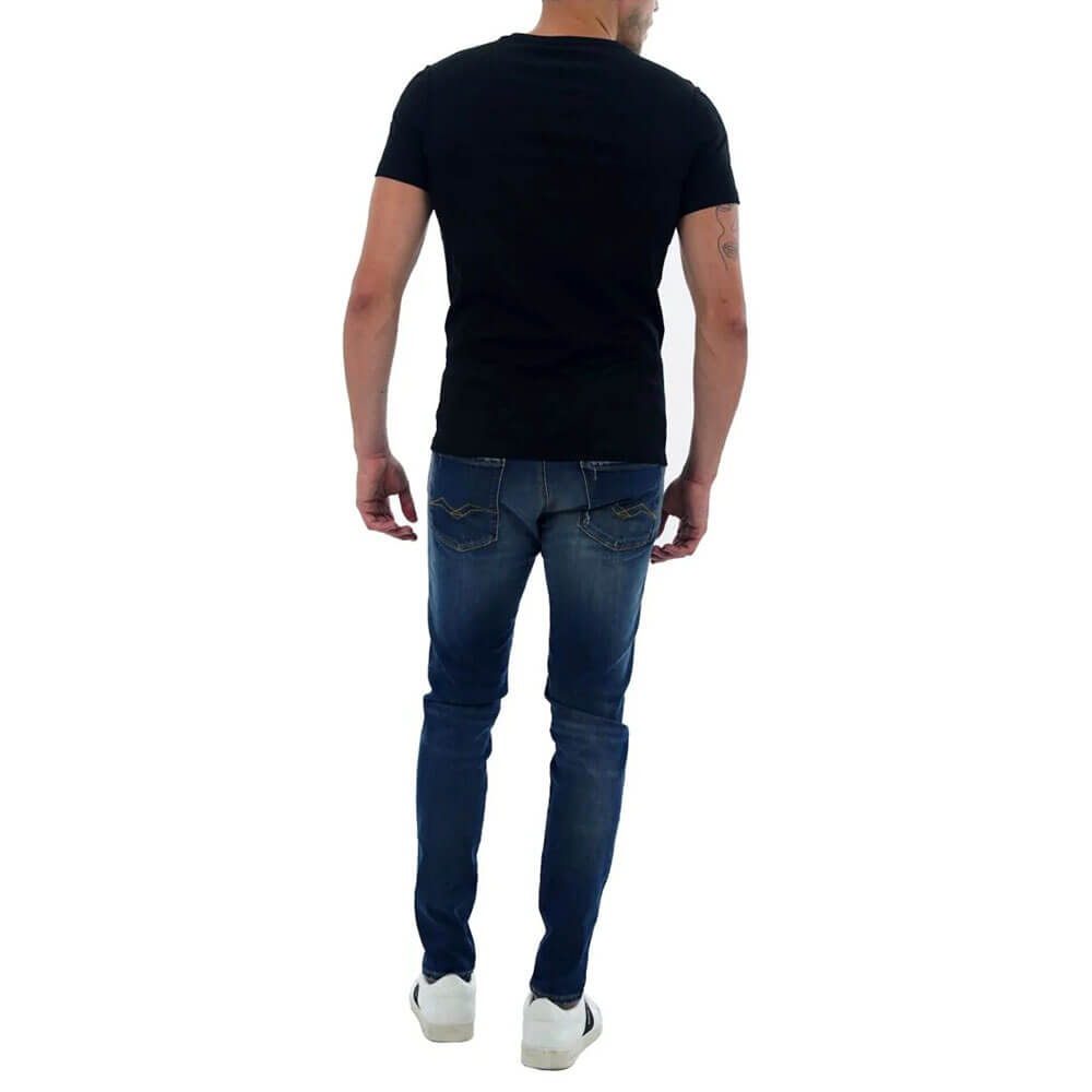 חולצת טישרט ריפליי קצרה עם הדפס קטן גברים