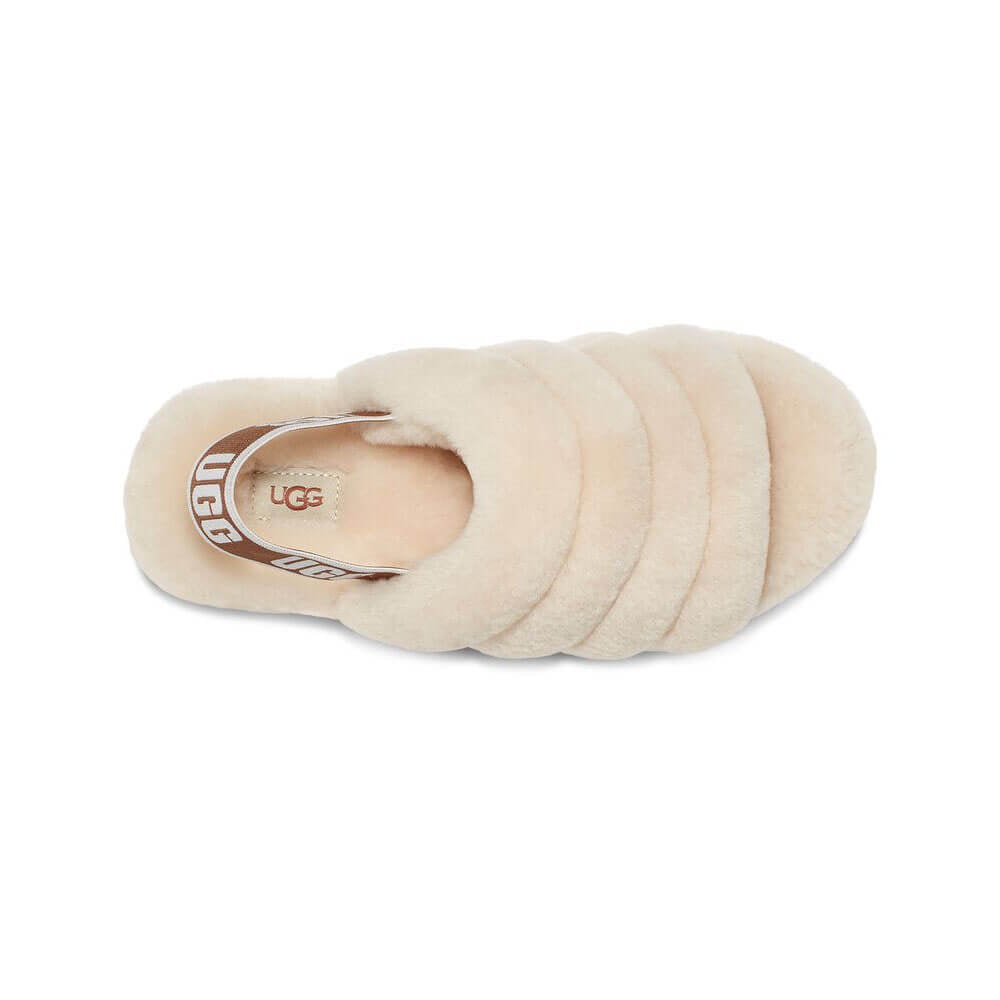 סנדלי UGG נשים Fluff Yeah Logo Slide - ugg-1095119-Blk-36