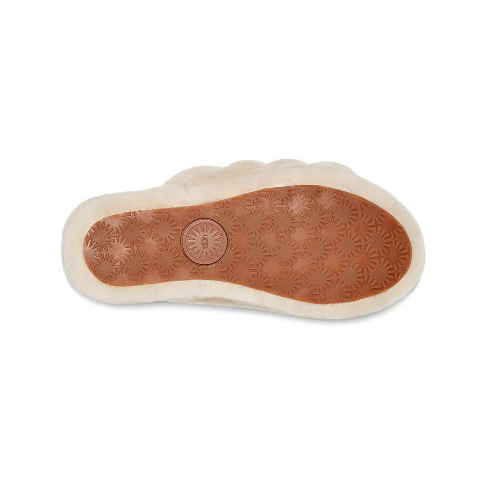 סנדלי UGG נשים Fluff Yeah Logo Slide - ugg-1095119-Blk-36