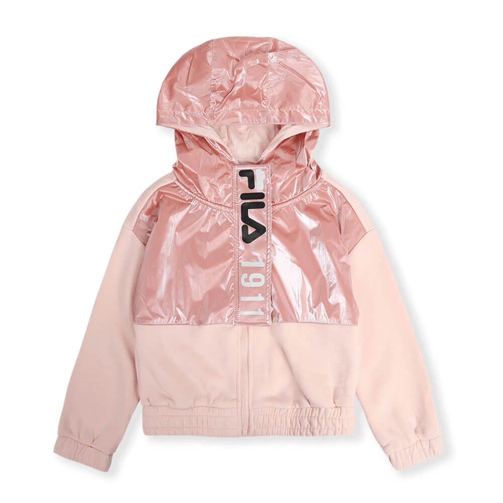סט סווטשירט קפוצ'ון ומכנסיים פילה Zipped Hooded Fleece Set ילדים