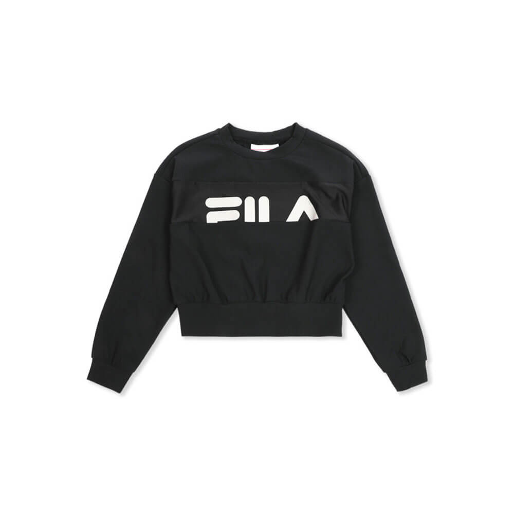 סט חולצה ארוכה ומכנסיים פילה Crew Neck Aerobic Set ילדים