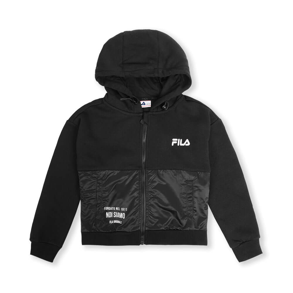 סט ג'קט קפוצ'ון ומכנסיים פילה Zipped Hooded Fleece Set נוער