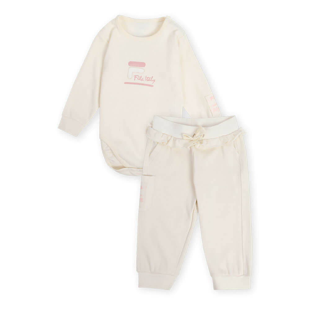 סט בגד גוף ומכנסיים פילה Long Sleeve Bodysuit Set תינוקות