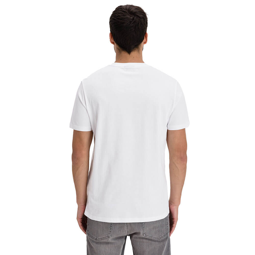 חולצת טישרט קרל לגרפלד קצרה פרצוף לוגו מפוזר גברים