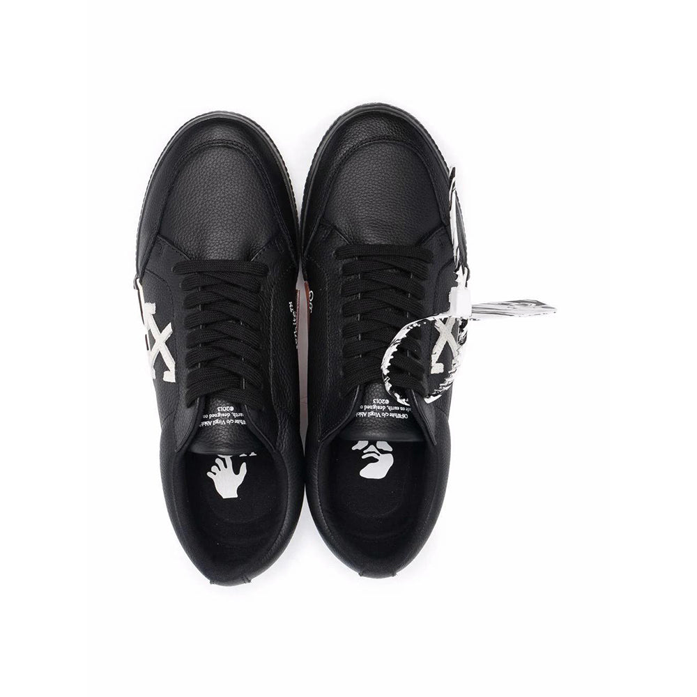 נעלי סניקרס אוף וויט עור Low Vulcanized גברים