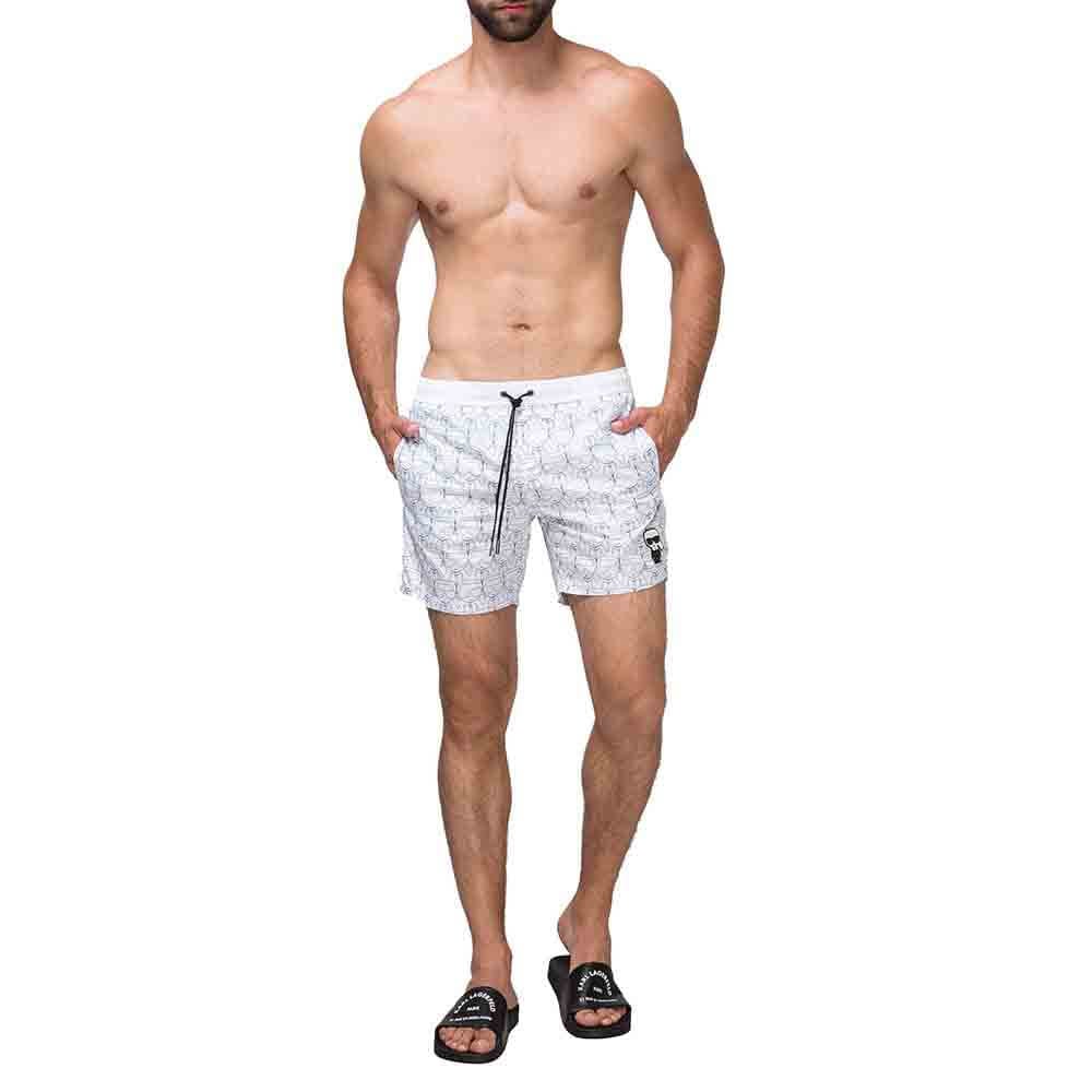 בגד ים קרל לגרפלד סמל לוגו מפוזר גברים