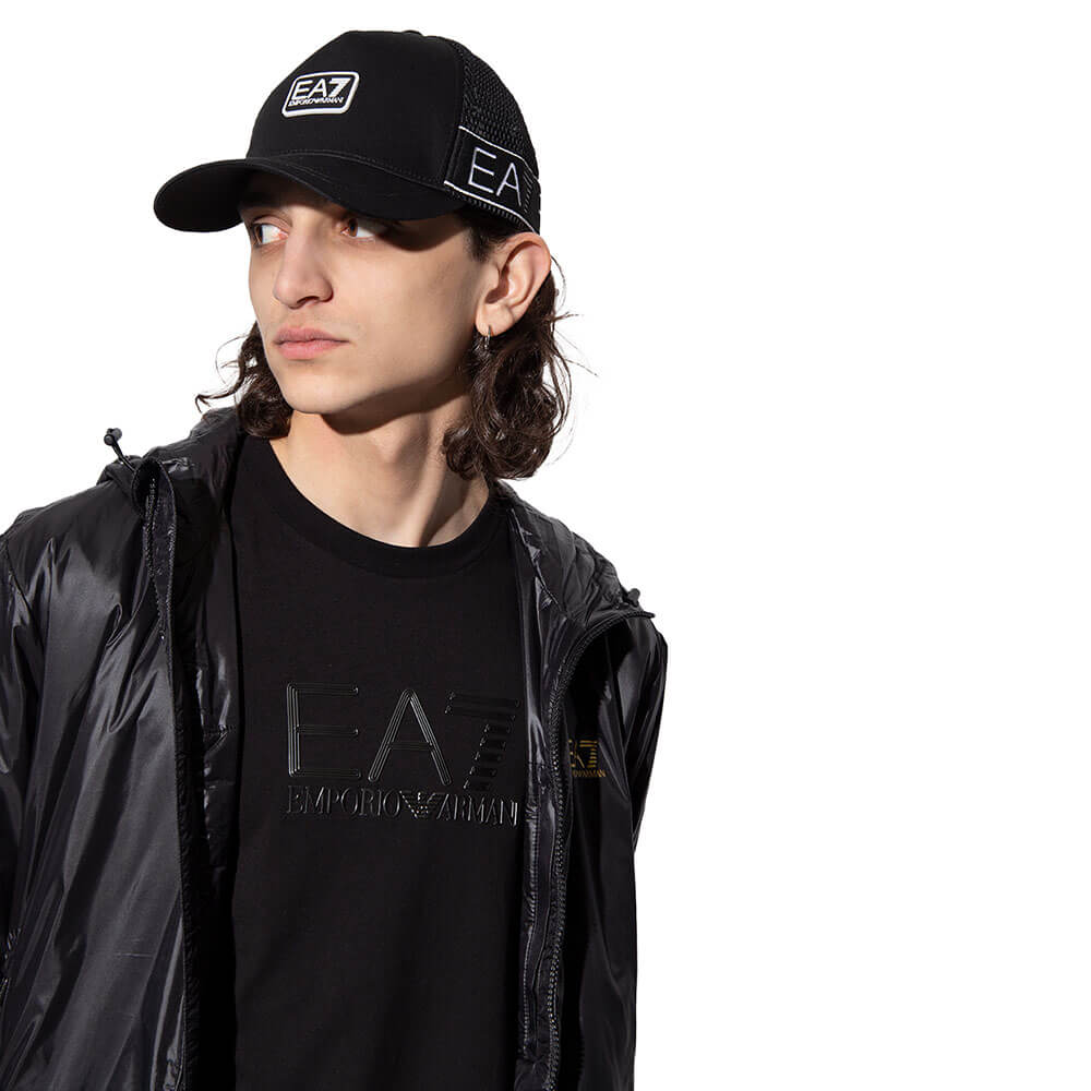 כובע EA7 פלטת לוגו גברים